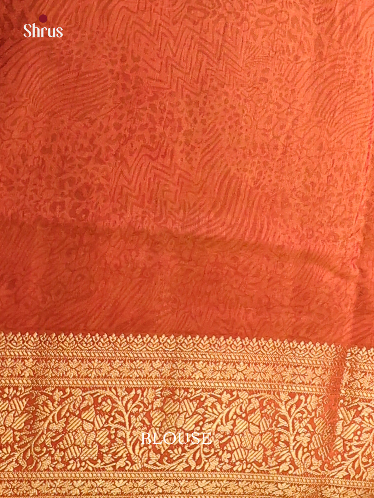 Mustard & Orange - Semi Patola  Saree - Shop on Shrus.com