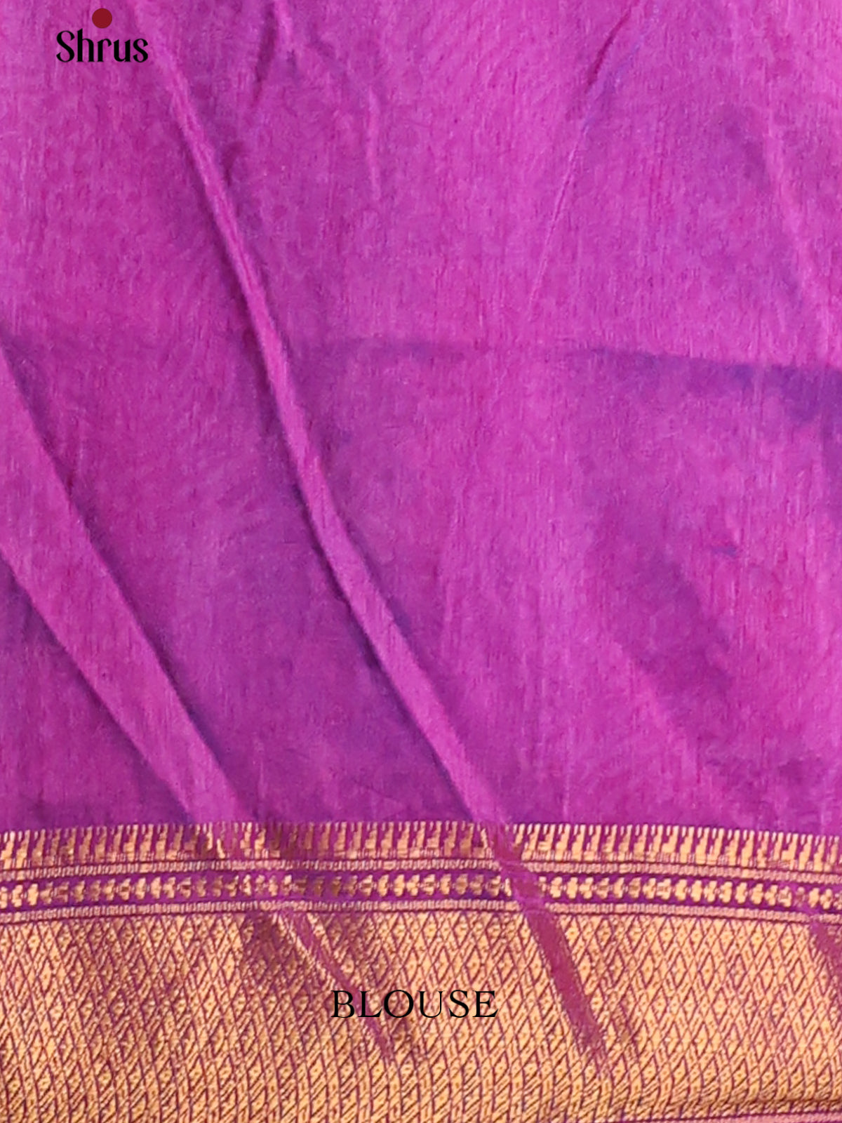 Blue & Purple - Semi Patola Saree - Shop on Shrus.com