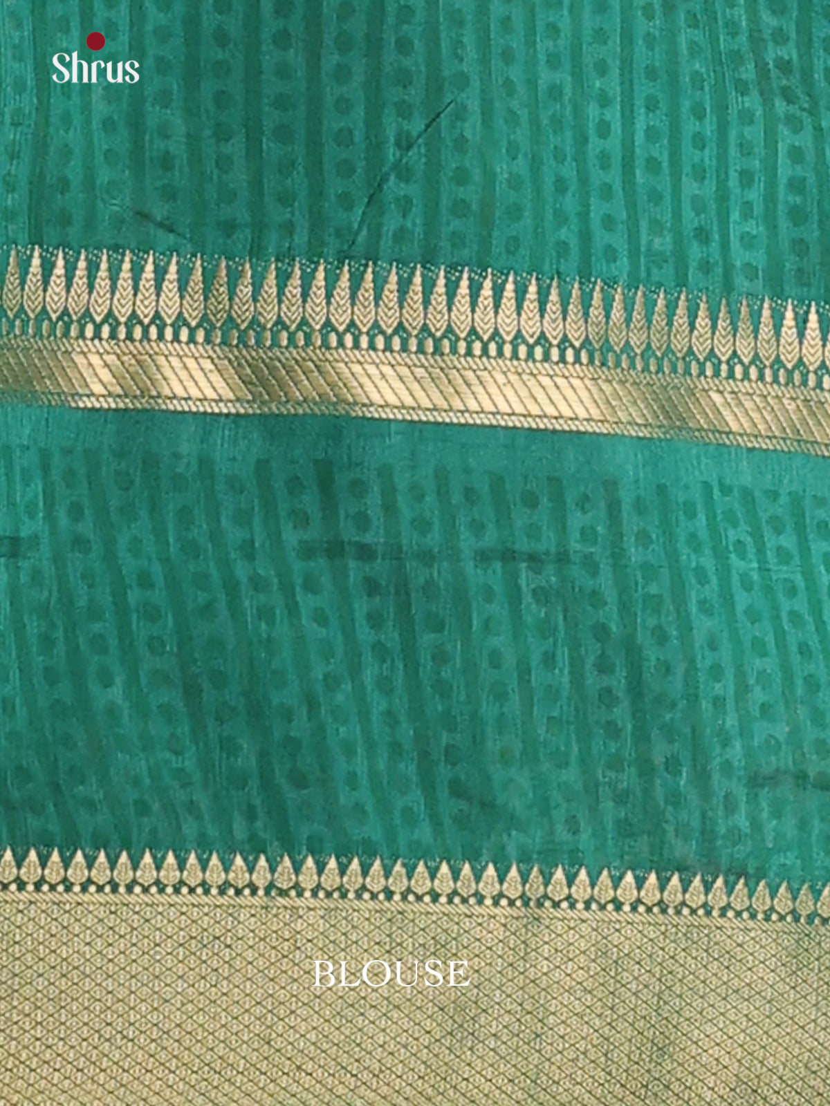 Maroon & Green - Semi Patola  Saree - Shop on Shrus.com