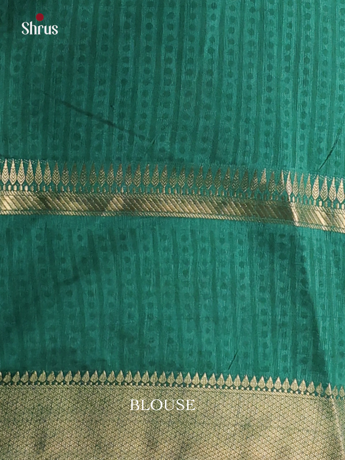 Maroon & Green - Semi Patola  Saree - Shop on Shrus.com