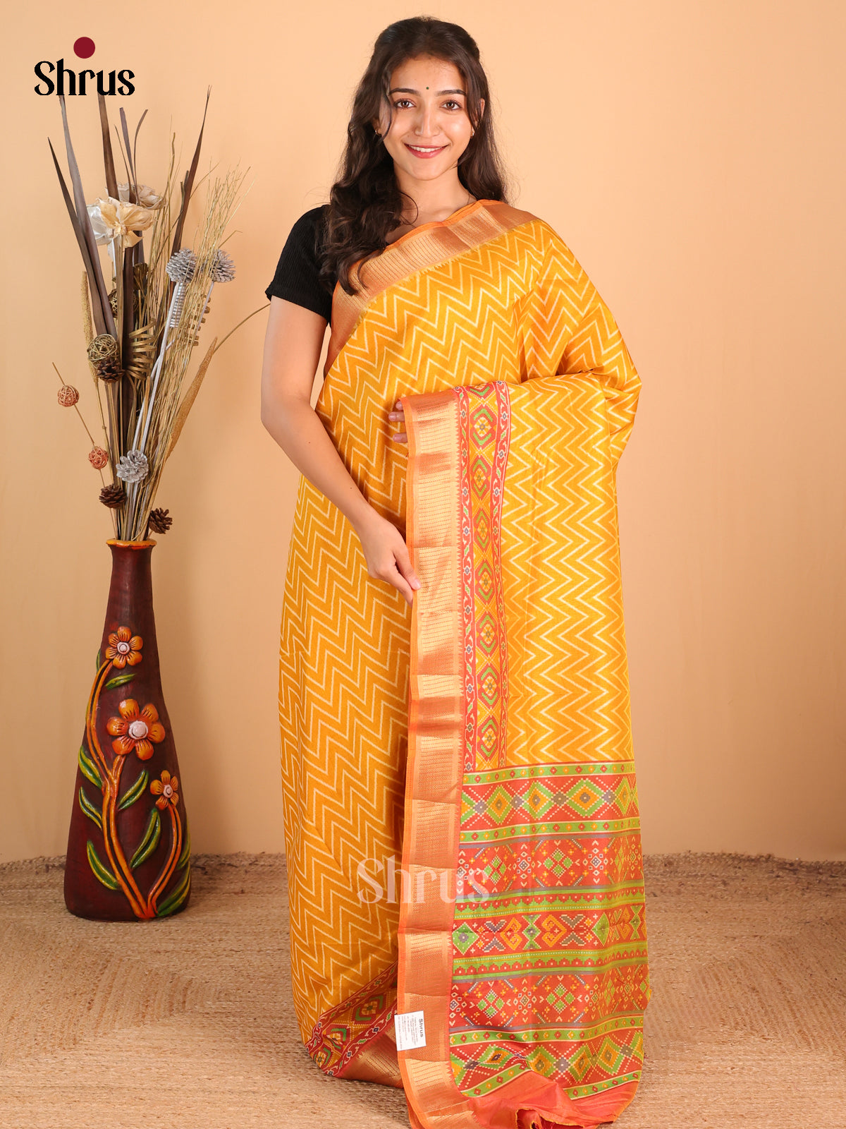 DCS18207 - Semi Patola Saree - Shop on Shrus.com