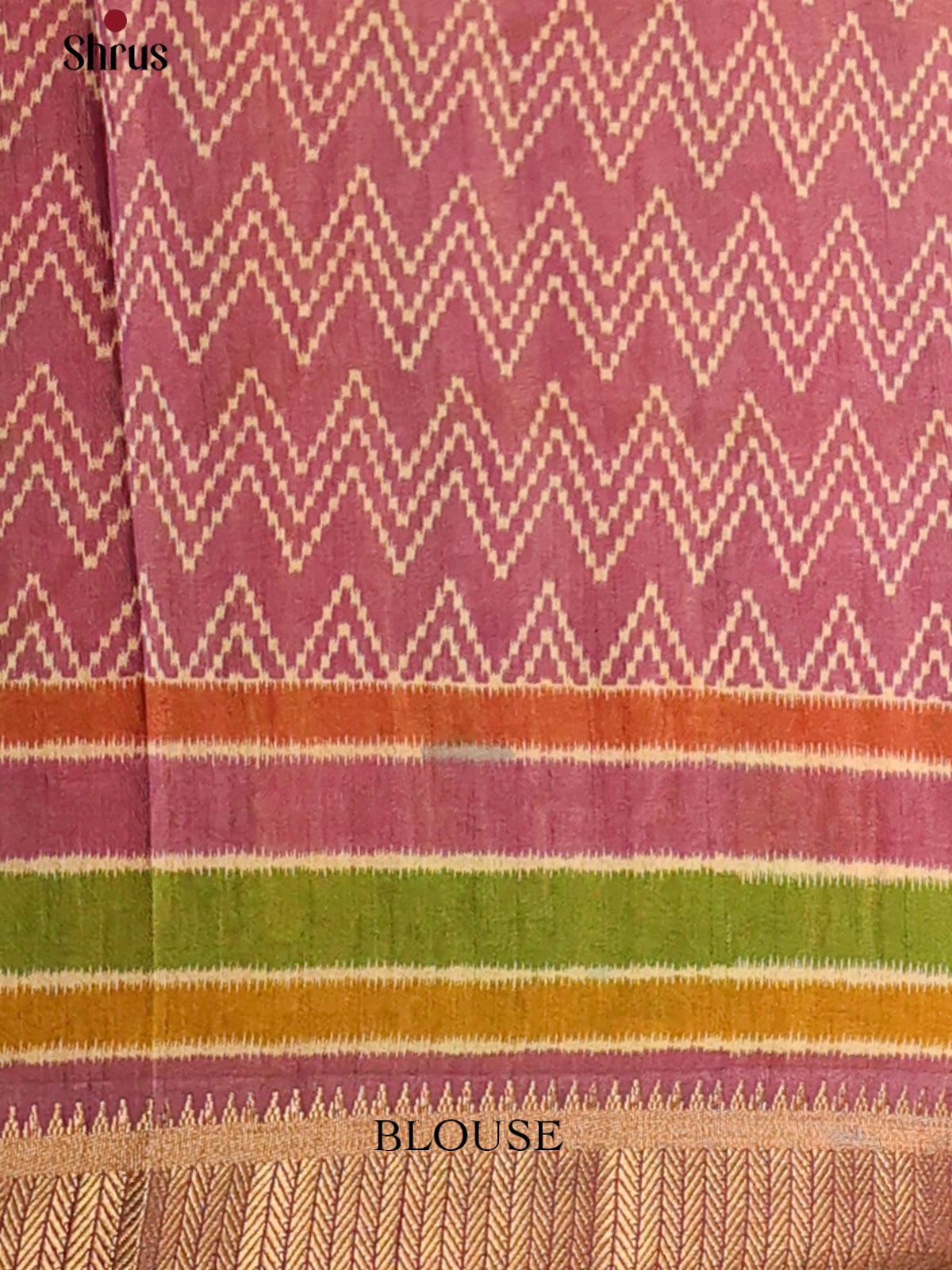 Green & Purple - Semi Patola Saree - Shop on Shrus.com