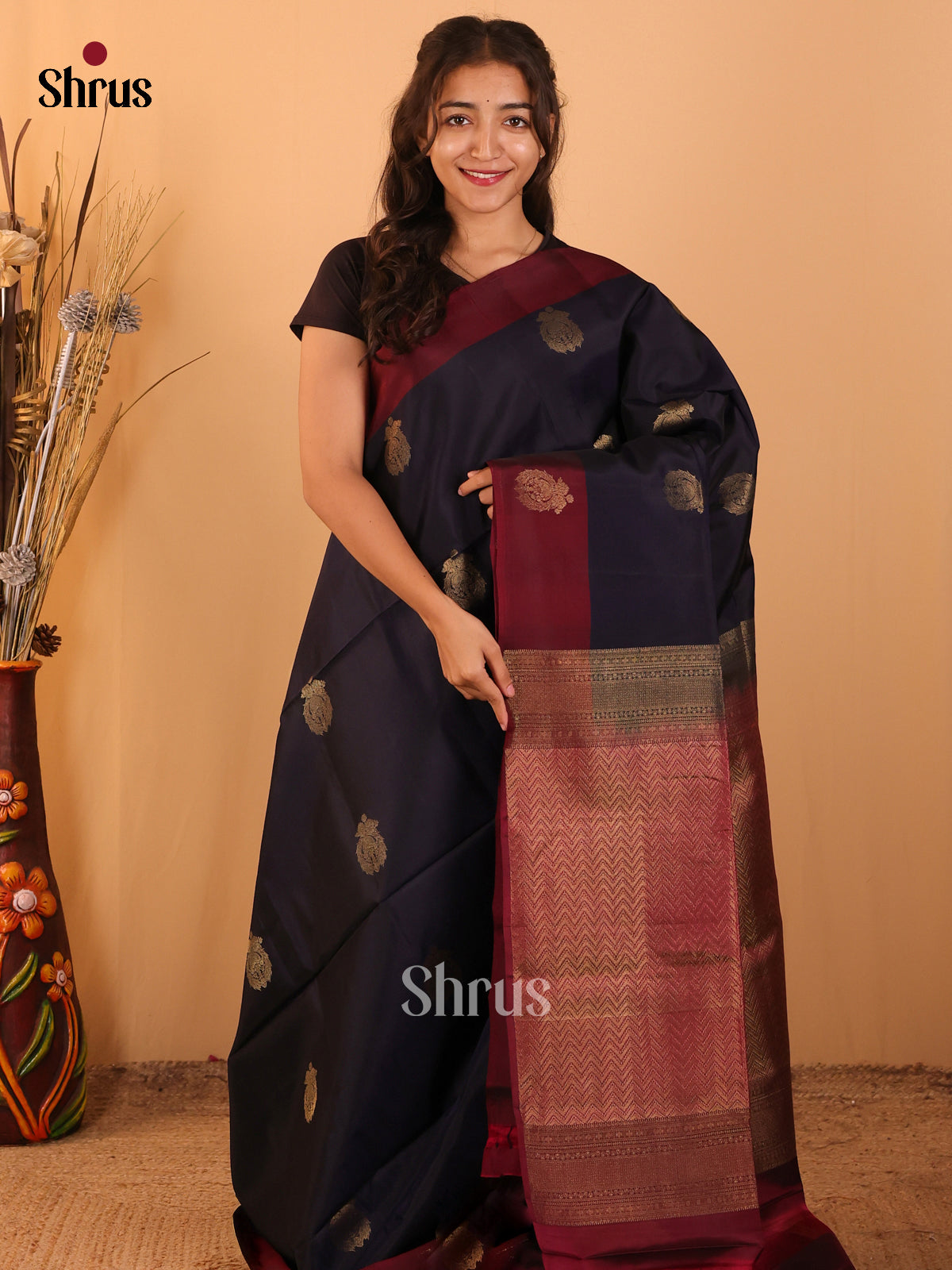 DCS19010 - Softsilk-halfpure  Saree - Shop on Shrus.com