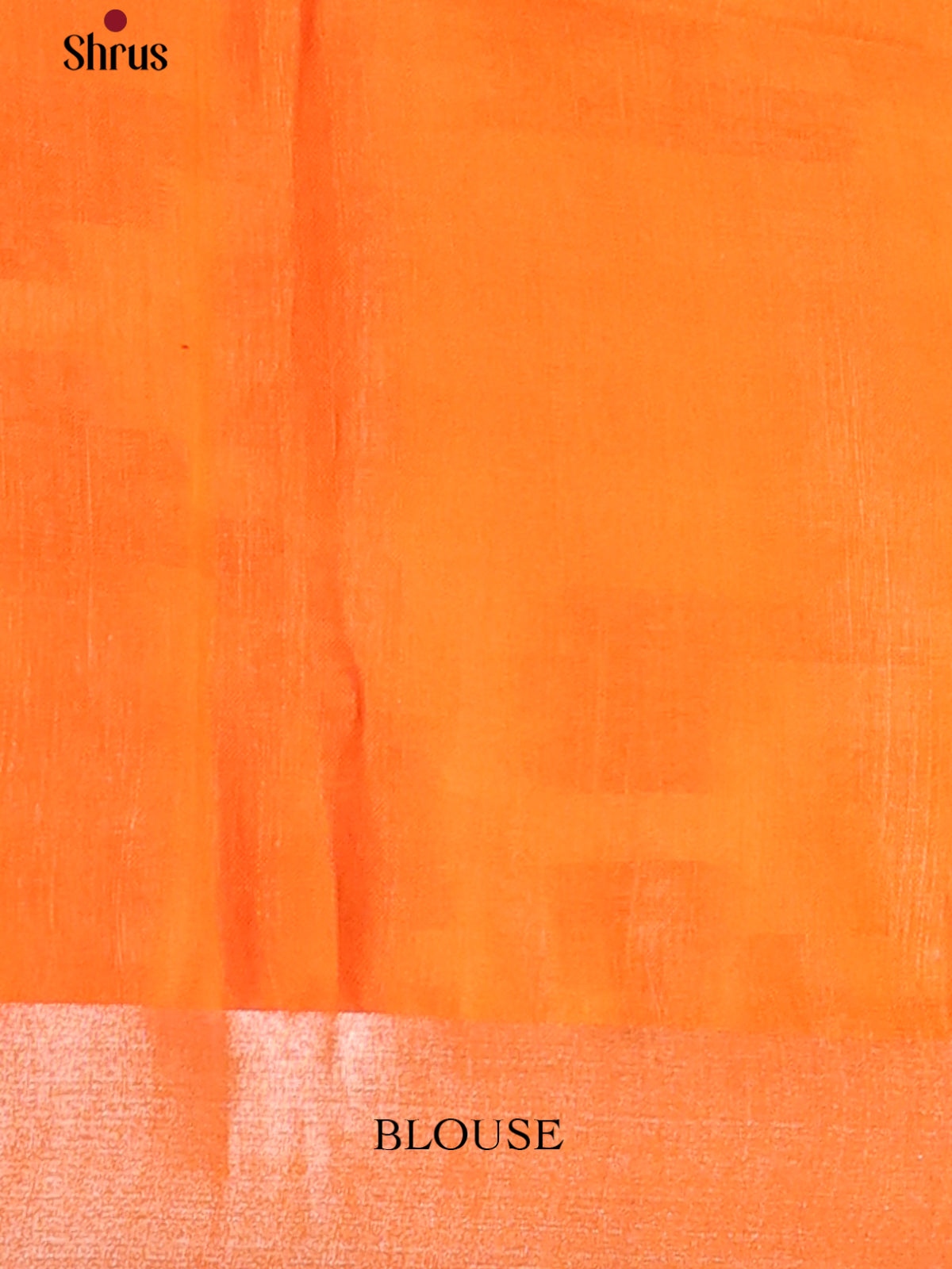 Lite Orange & Orange- Semi Ikkat Saree - Shop on Shrus.com
