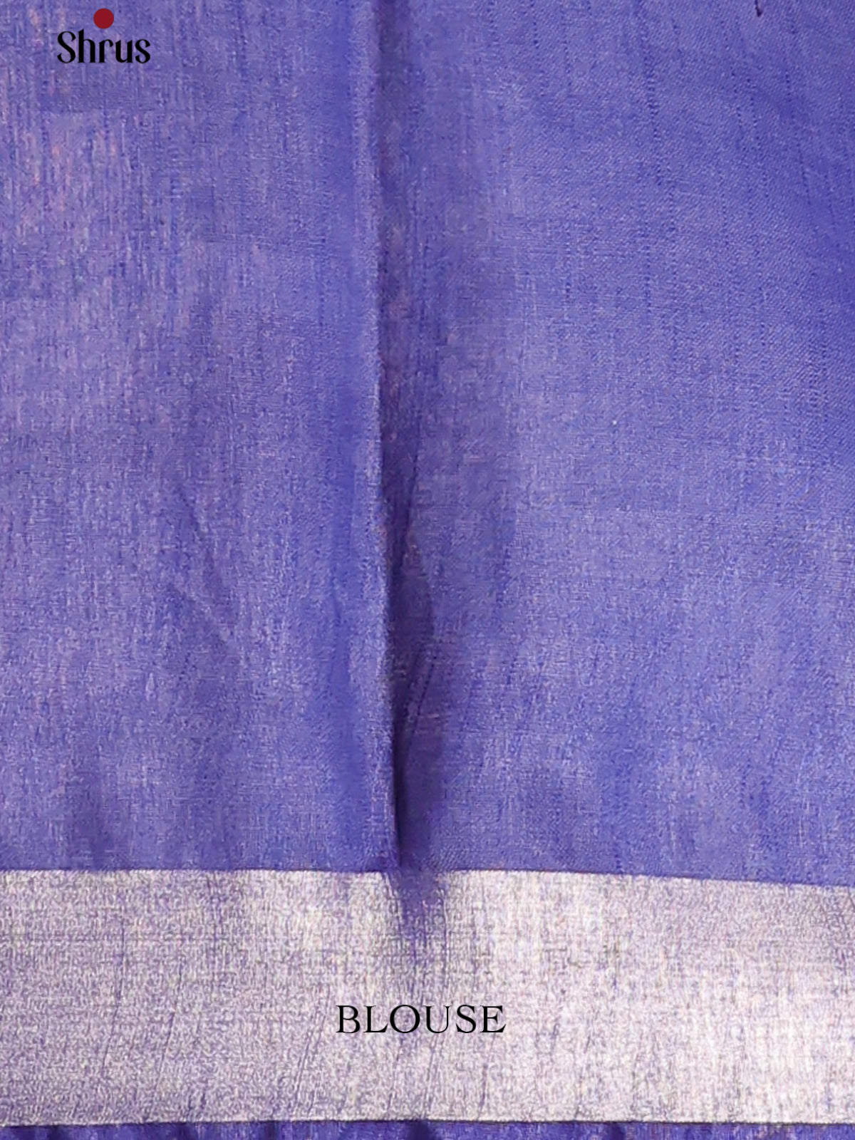 Blue & Purple - Semi Ikkat Saree - Shop on Shrus.com