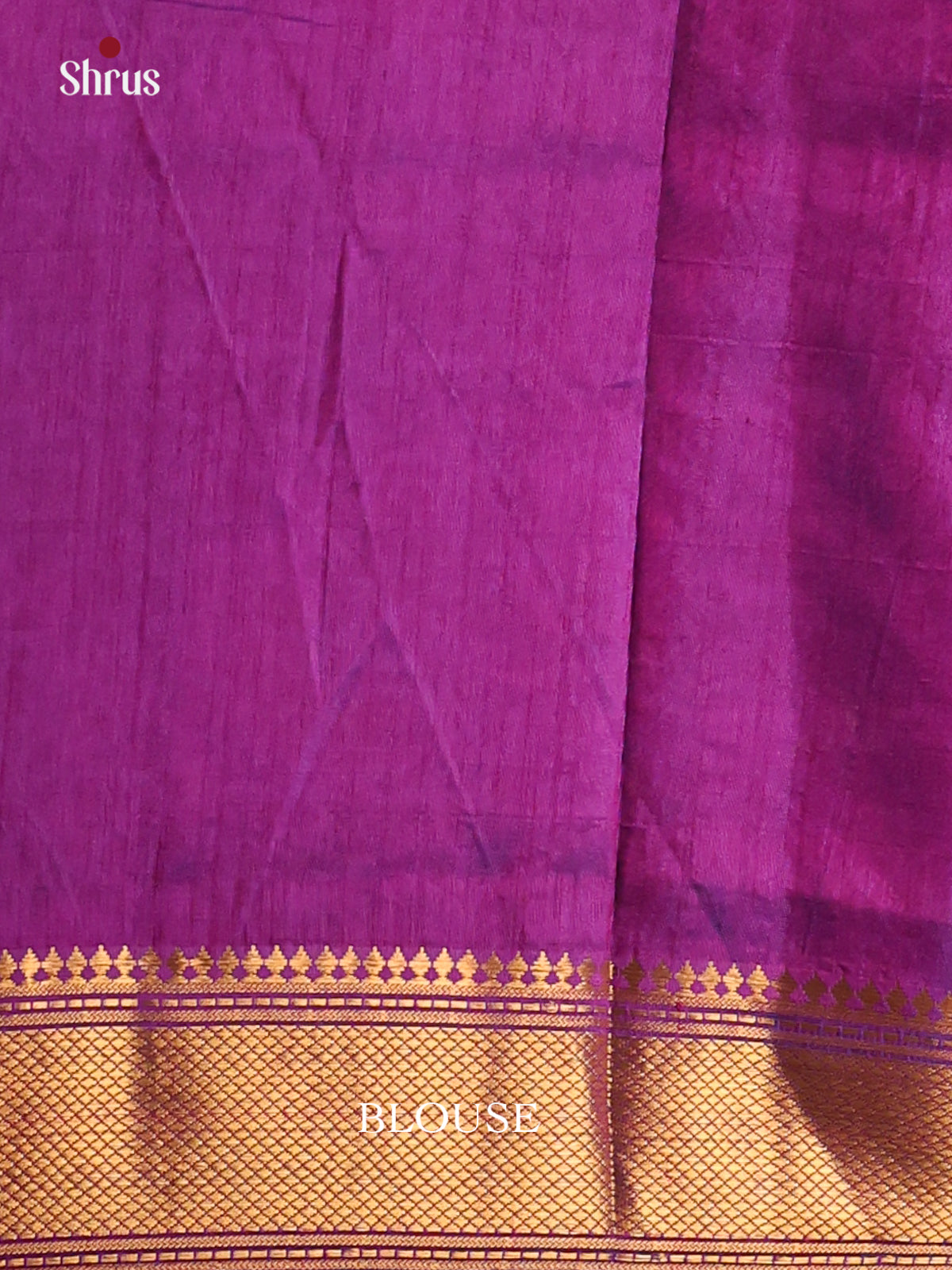Navy Blue & Purple - Semi Patola Saree - DCS22011 - Shop on Shrus.com