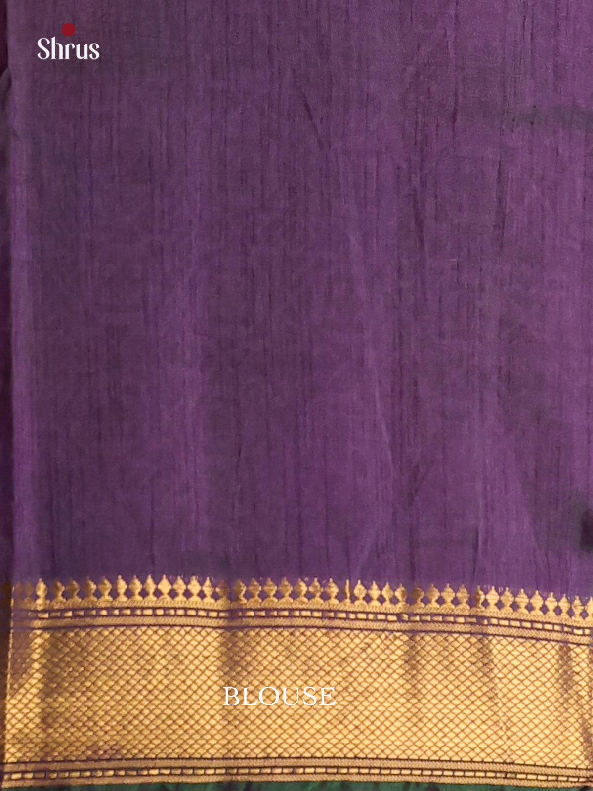 Teal blue & Purple - Semi Patola Saree - DCS22022 - Shop on Shrus.com