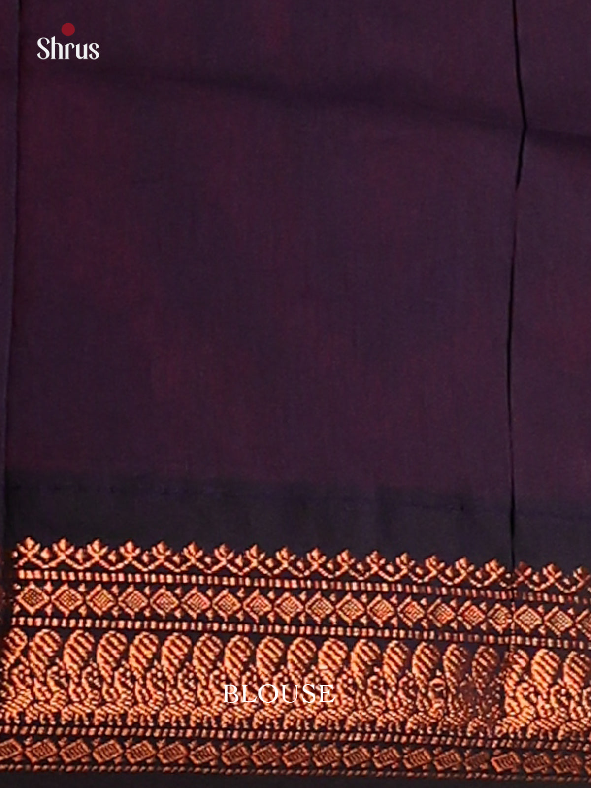 Maroon & Dark Navy Blue   Kalyani Cotton Saree - DCS27029 - Shop on Shrus.com