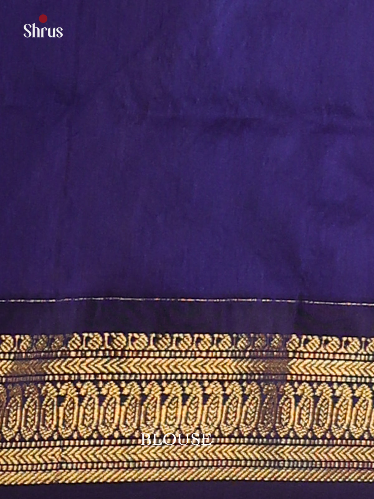 Maroon & Royal Blue   Kalyani Cotton Saree - DCS27041 - Shop on Shrus.com