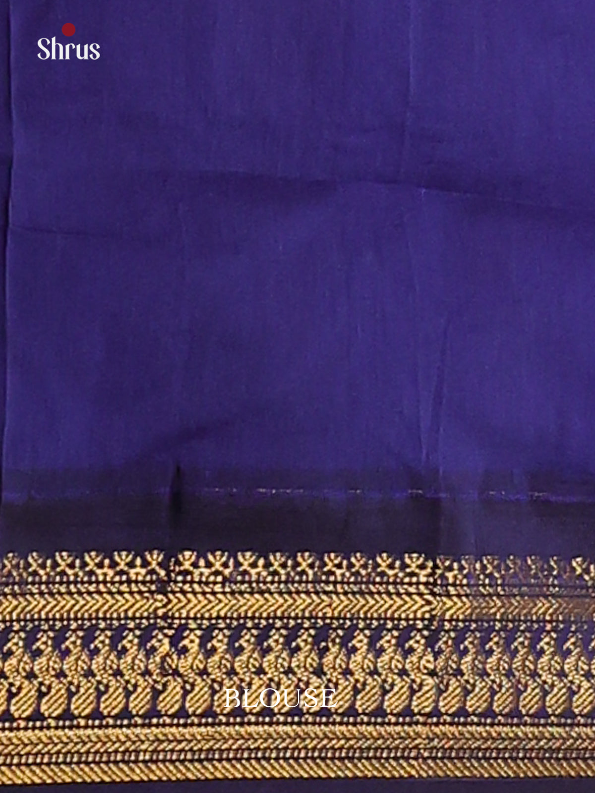 Mustard & Royal Blue   Kalyani Cotton Saree - DCS27056 - Shop on Shrus.com