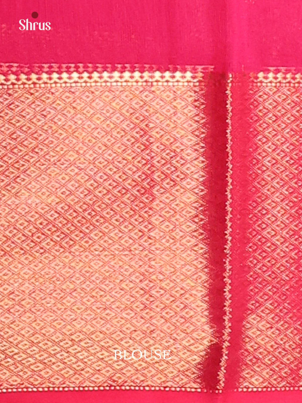 Rani  Pink - Maheswari silk cotton Saree - DCS27130 - Shop on Shrus.com