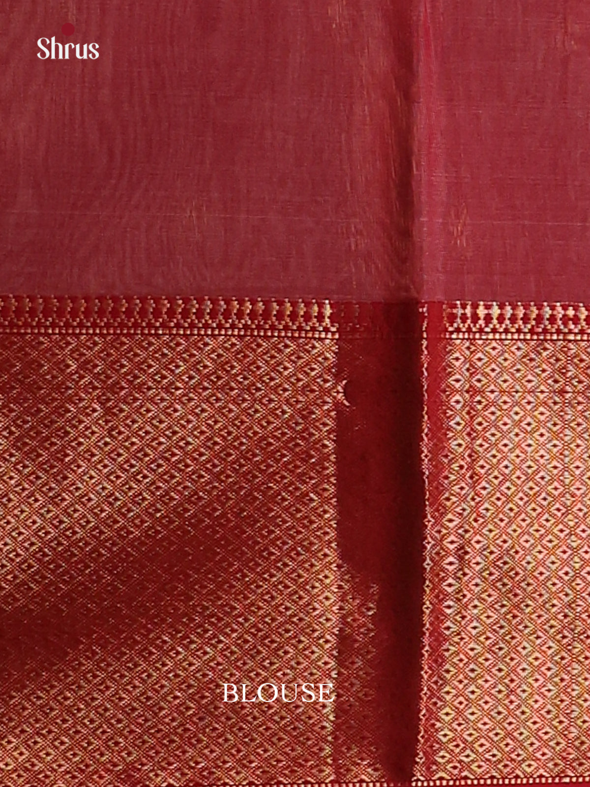 Beige & Red - Maheswari silk cotton Saree - DCS27134 - Shop on Shrus.com