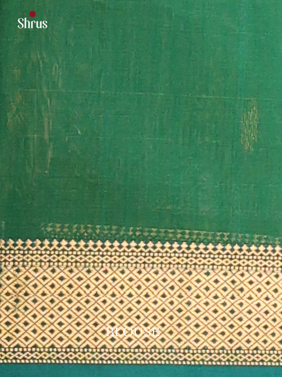 Parrot Green & Peacock Green - Maheswari silk cotton Saree - DCS27191 - Shop on Shrus.com
