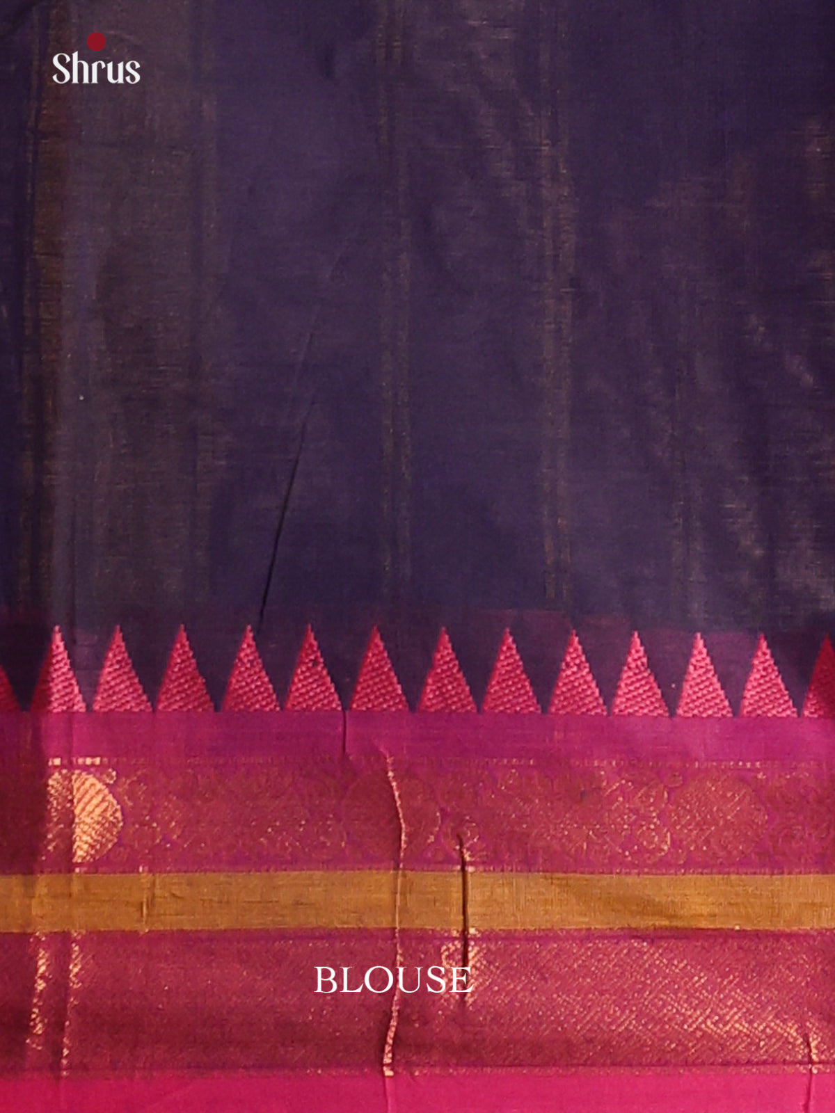 Navy Blue with Pink - Chettinad saree -DDS02069 - Shop on Shrus.com