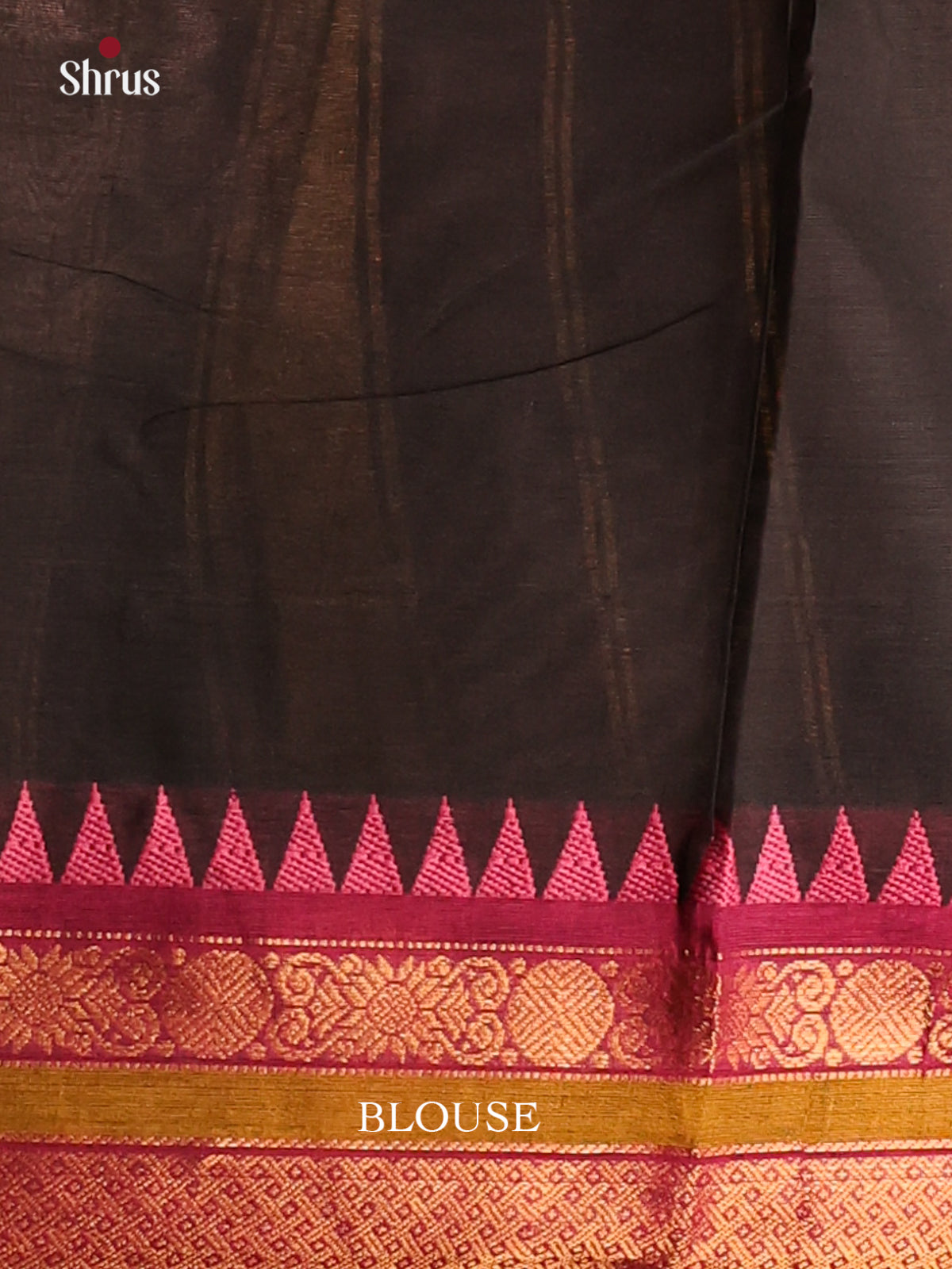 Black with Pink - Chettinad saree -DDS02072 - Shop on Shrus.com