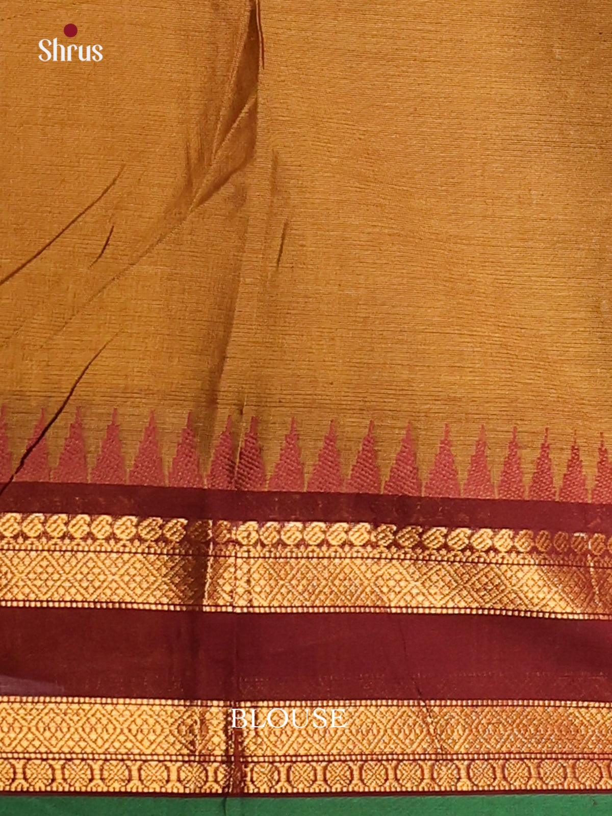 Coffee Brown with Green - Chettinad saree -DDS02074 - Shop on Shrus.com