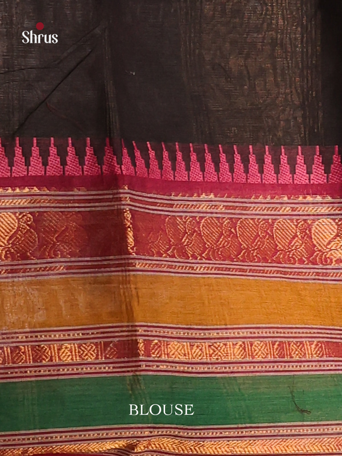 Black with Pink-Chettinad saree -DDS02102 - Shop on Shrus.com