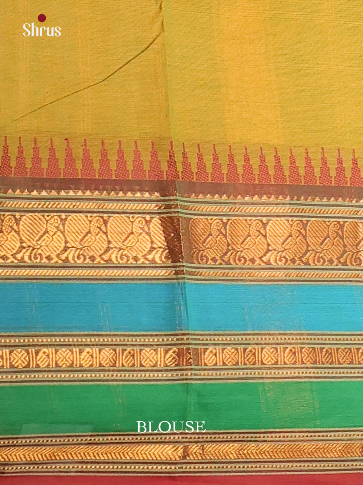 Mehandi green with Maroon - Chettinad saree -DDS02104 - Shop on Shrus.com