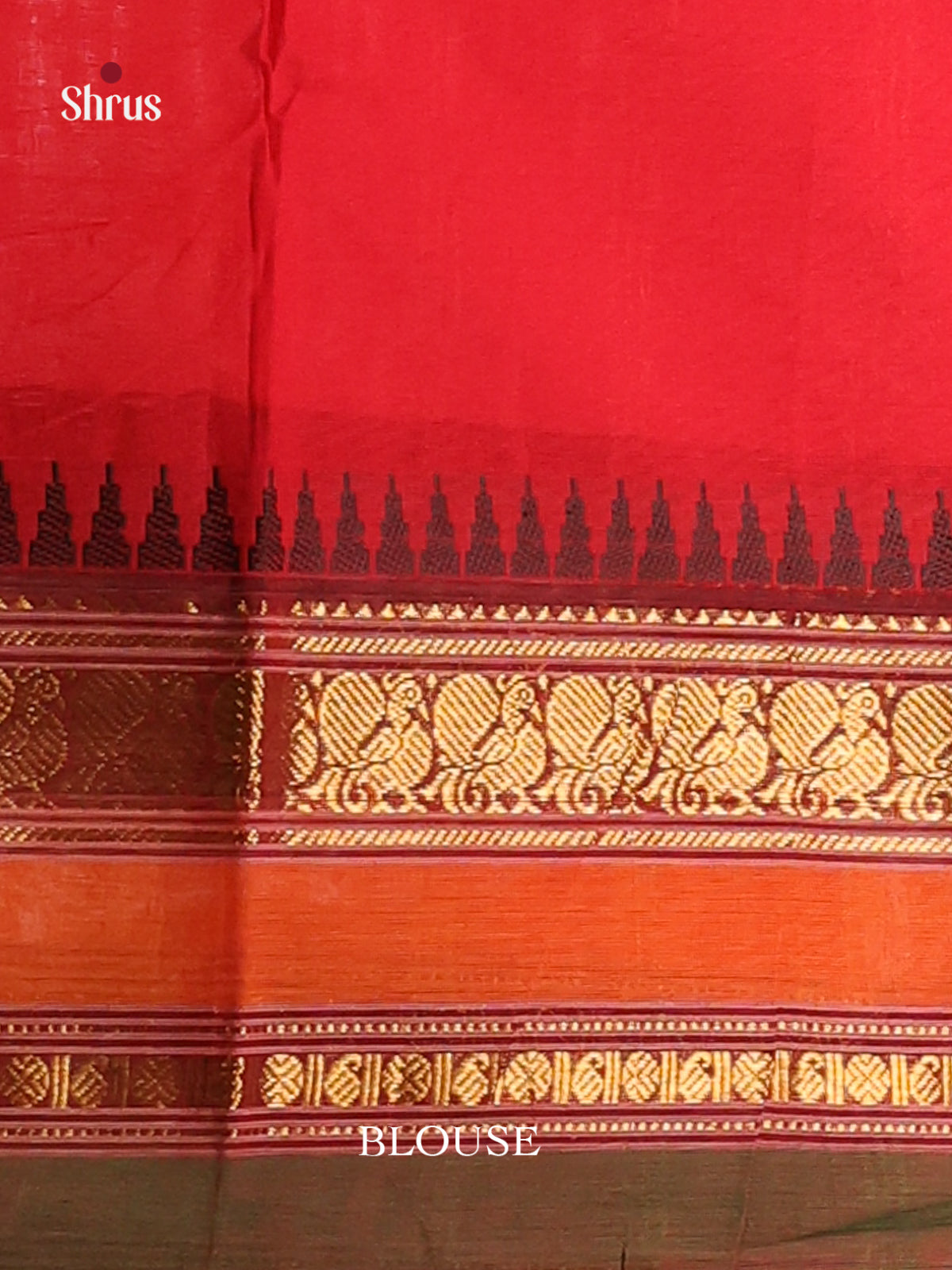 Red with Maroon-Chettinad saree -DDS02107 - Shop on Shrus.com