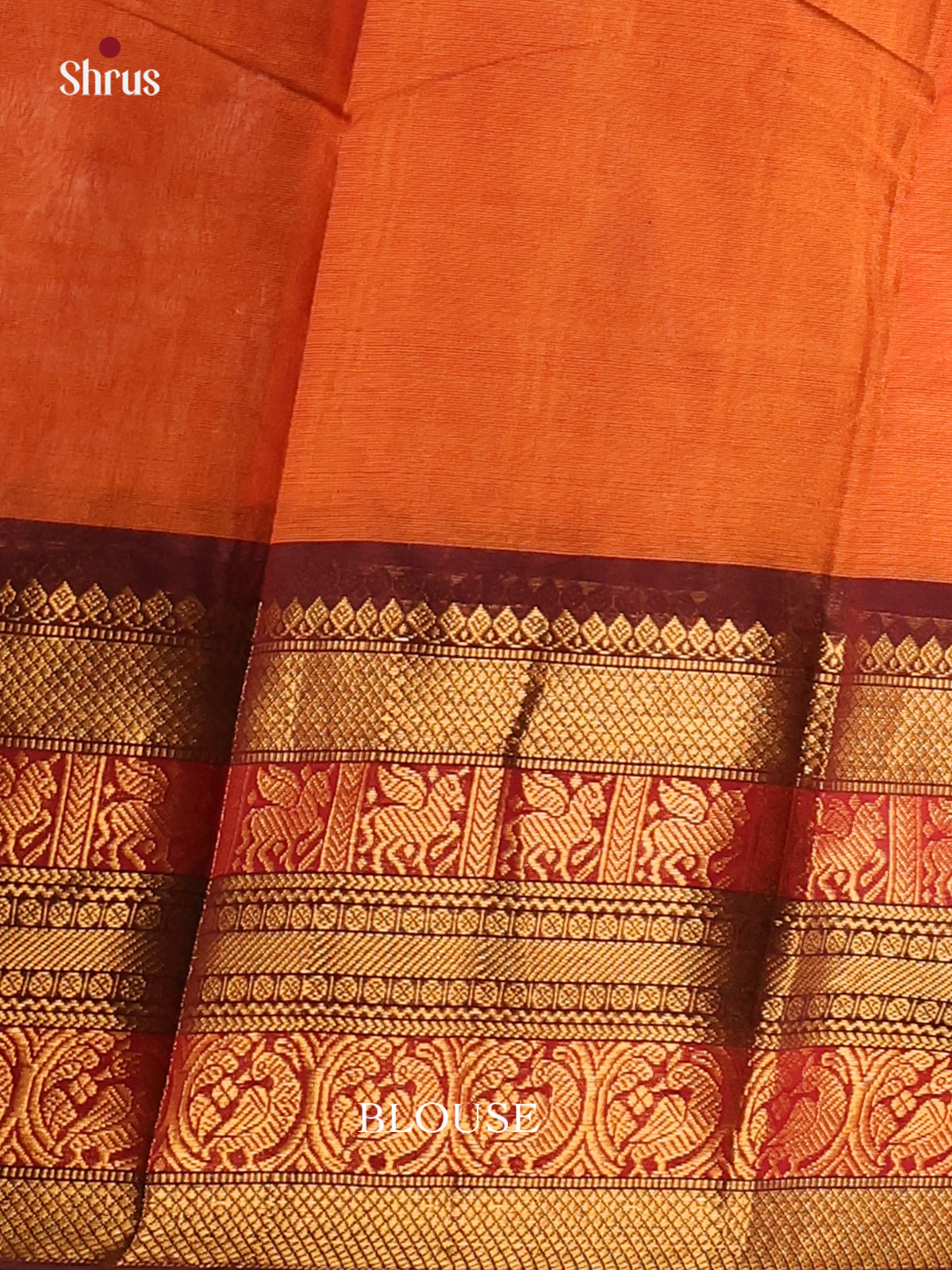 dark mustard with dark brown - Chettinad saree -DDS02110 - Shop on Shrus.com