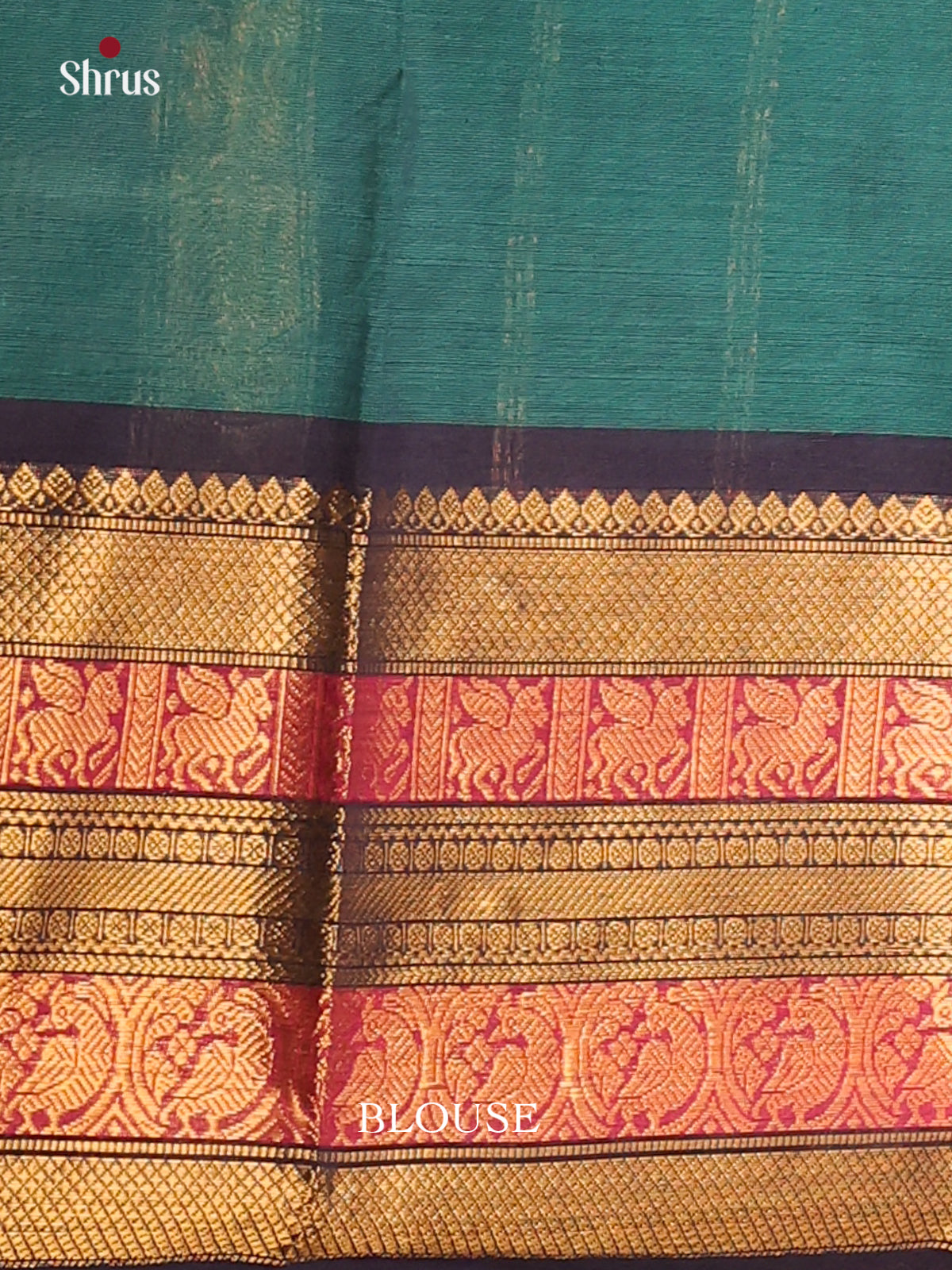 Green with Navy blue - Chettinad saree -DDS02113 - Shop on Shrus.com
