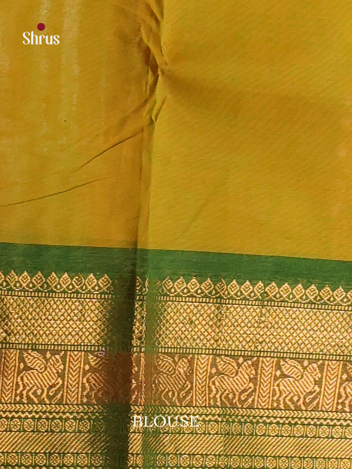 Dual tone Green with mustard-Chettinad saree -DDS02118 - Shop on Shrus.com