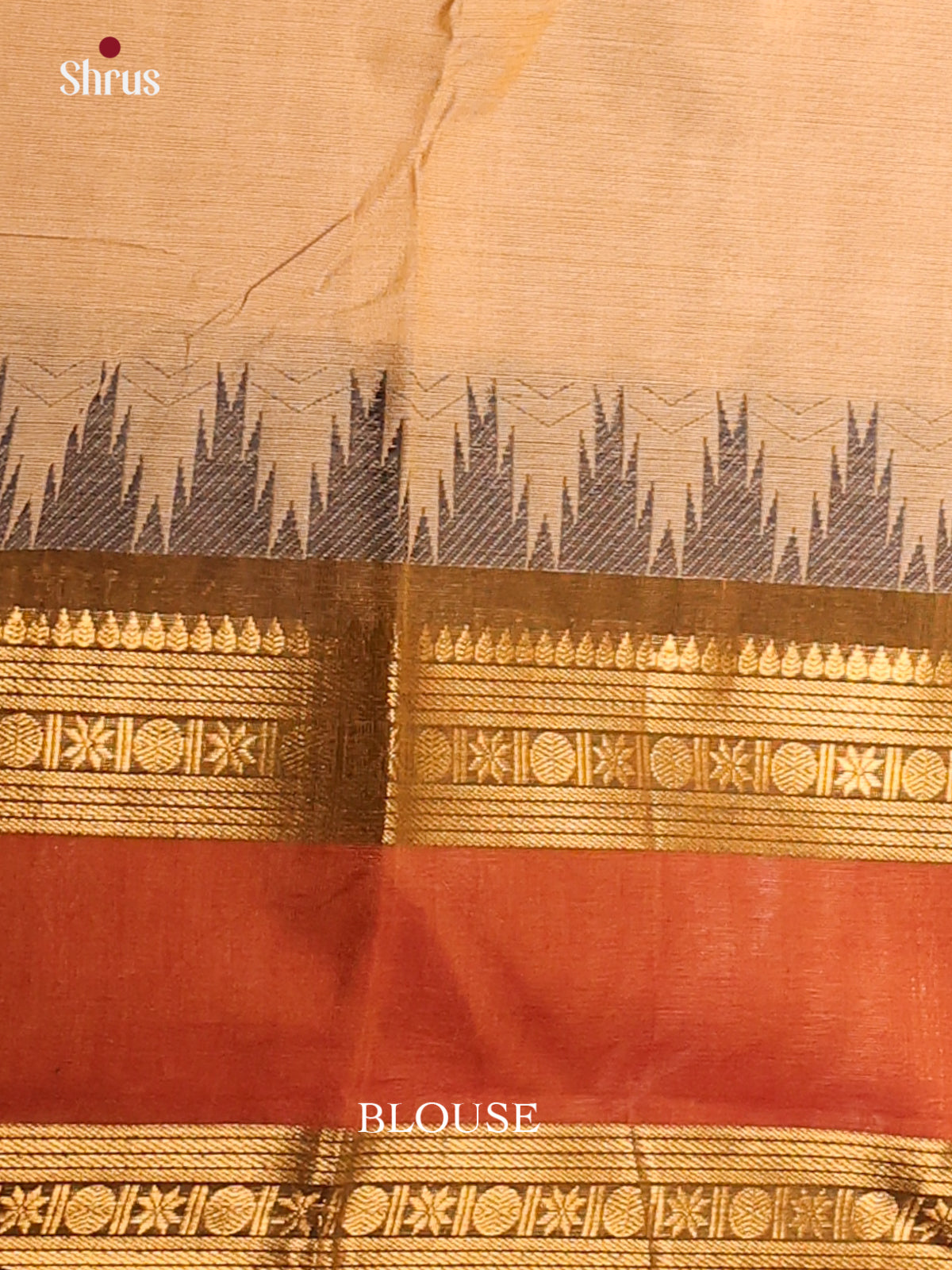 Sandal with Brown - Chettinad saree -DDS02150 - Shop on Shrus.com