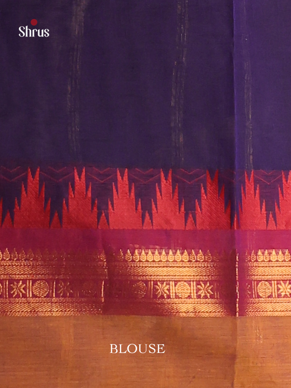 Navy Blue with pink-Chettinad saree -DDS02151 - Shop on Shrus.com