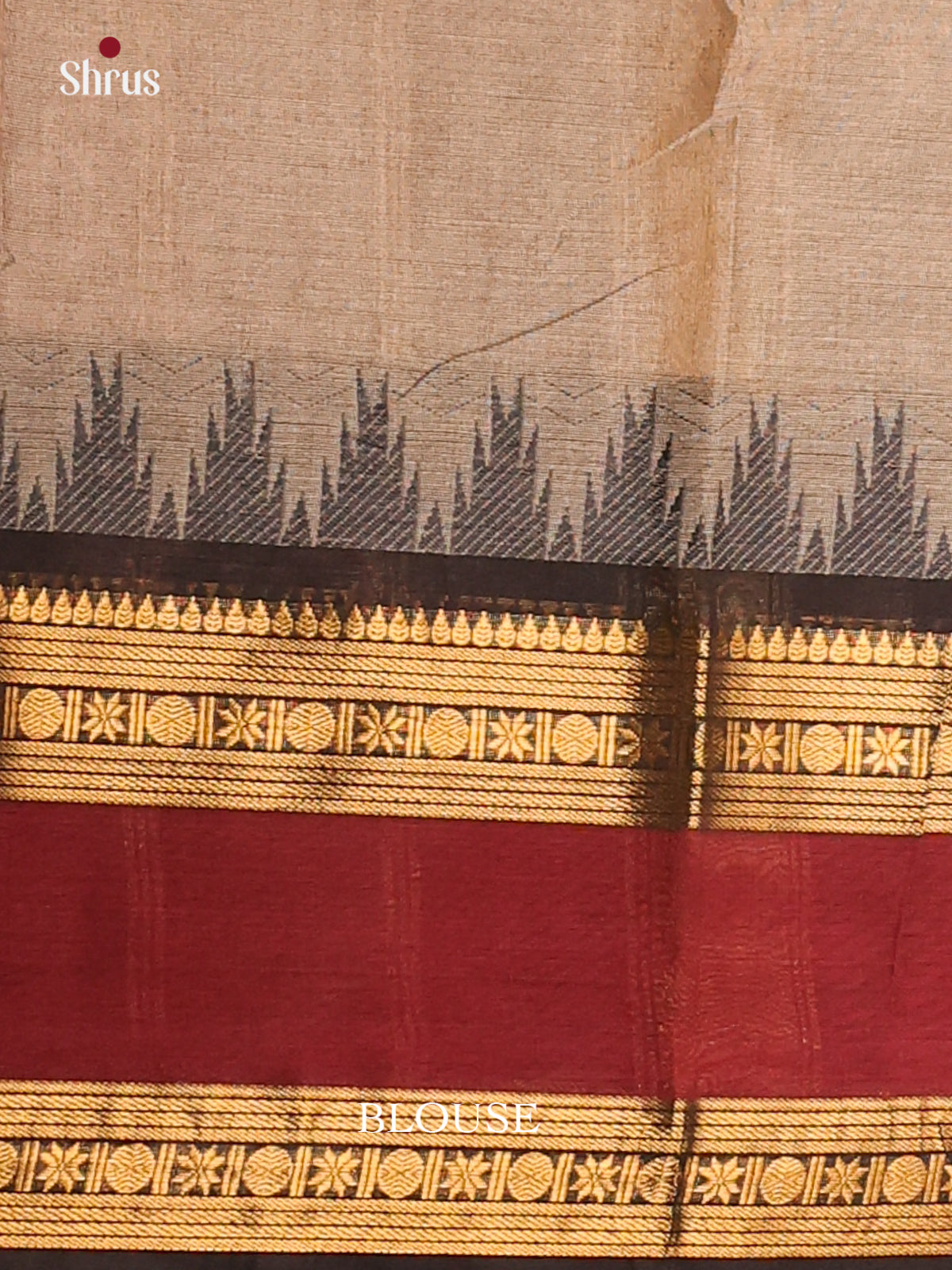 Elephant Grey with black - Chettinad saree -DDS02152 - Shop on Shrus.com