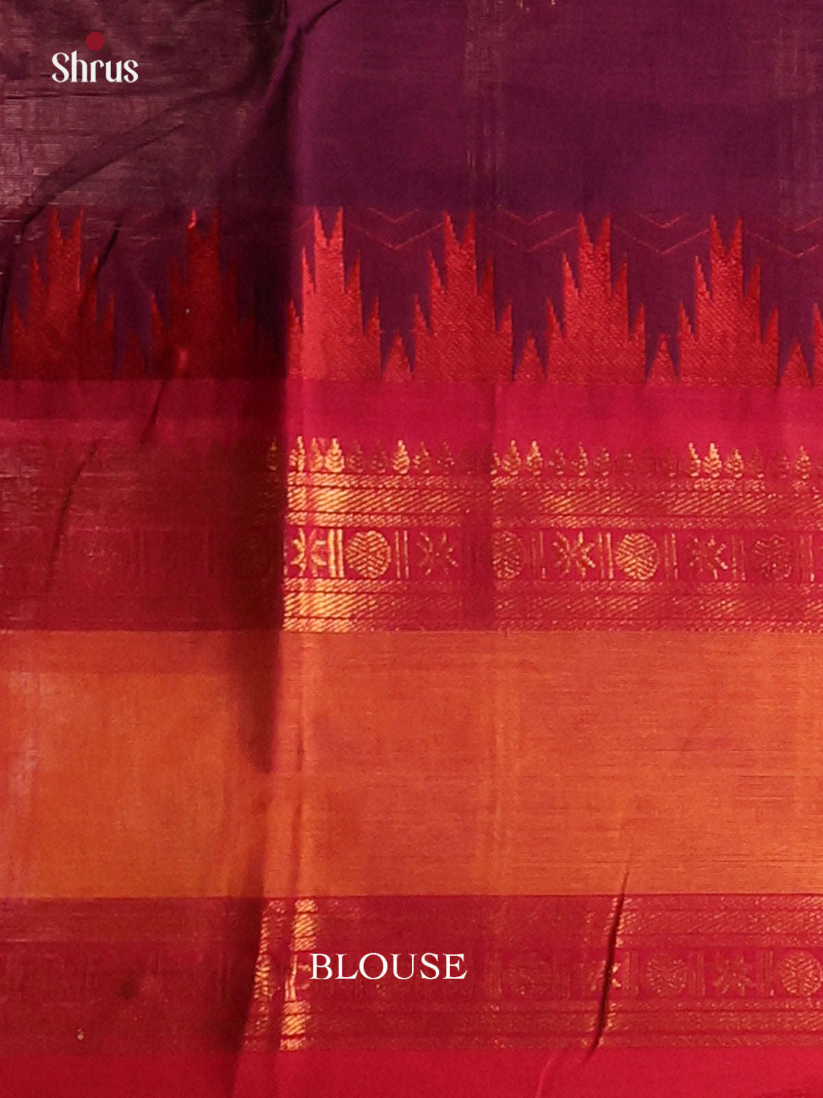Purple with Red - Chettinad saree -DDS02154 - Shop on Shrus.com