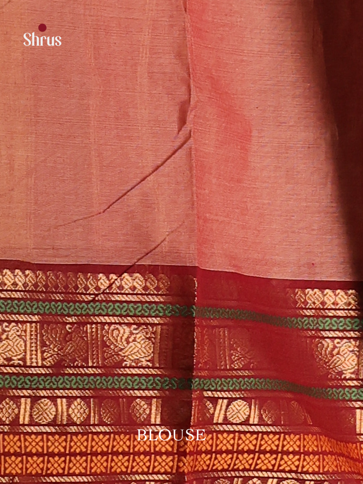 Brown with maroon-Chettinad saree -DDS02165 - Shop on Shrus.com