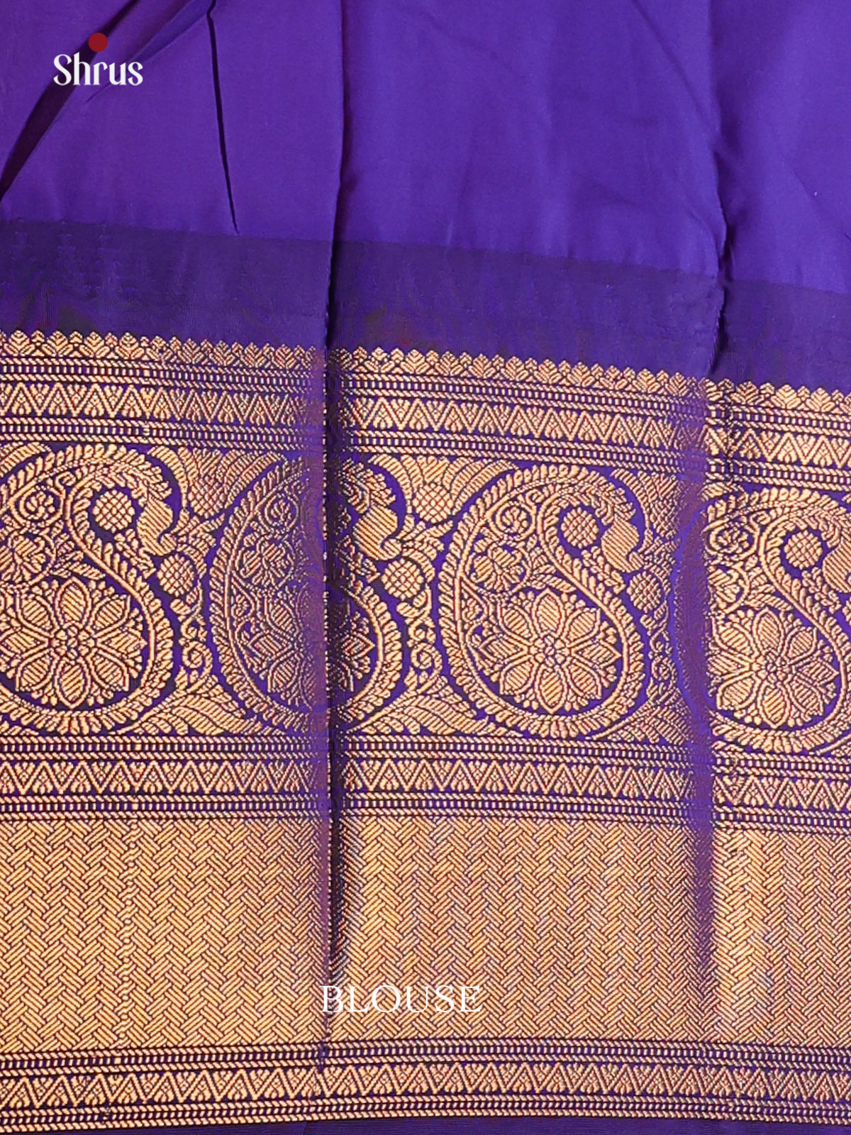Magenta with Royal Blue-Gadwal Half pure Saree  - DDS04052 - Shop on Shrus.com