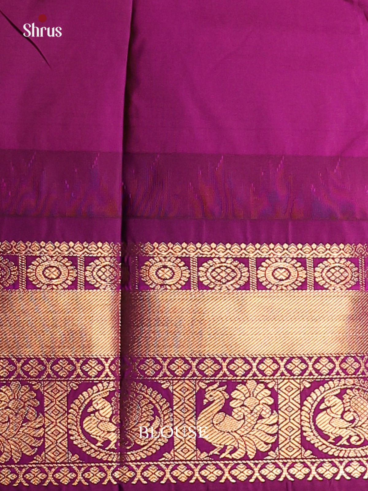 Lime Green with Purple-Gadwal Half pure Saree  - DDS04060 - Shop on Shrus.com