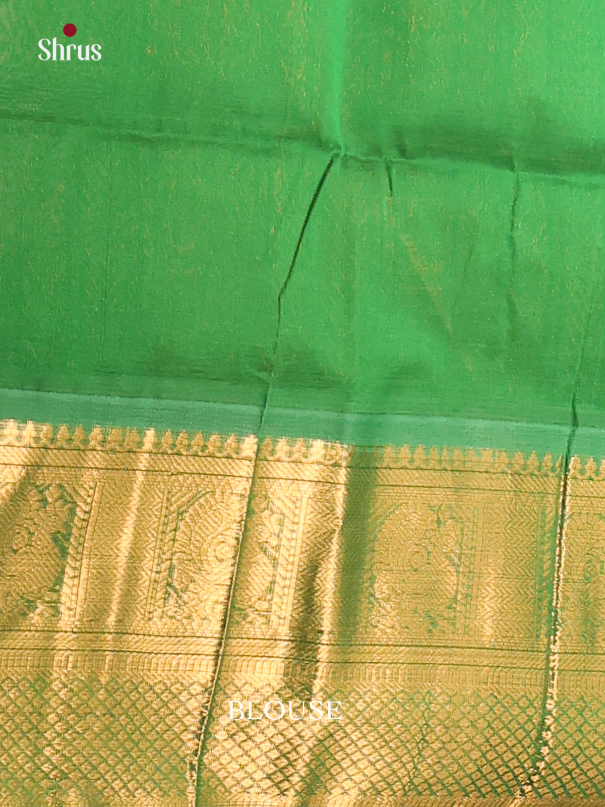 Regal Green And Dark Green Silk Cotton Saree  With Zari Woven Peacock Buttas - Shop on Shrus.com