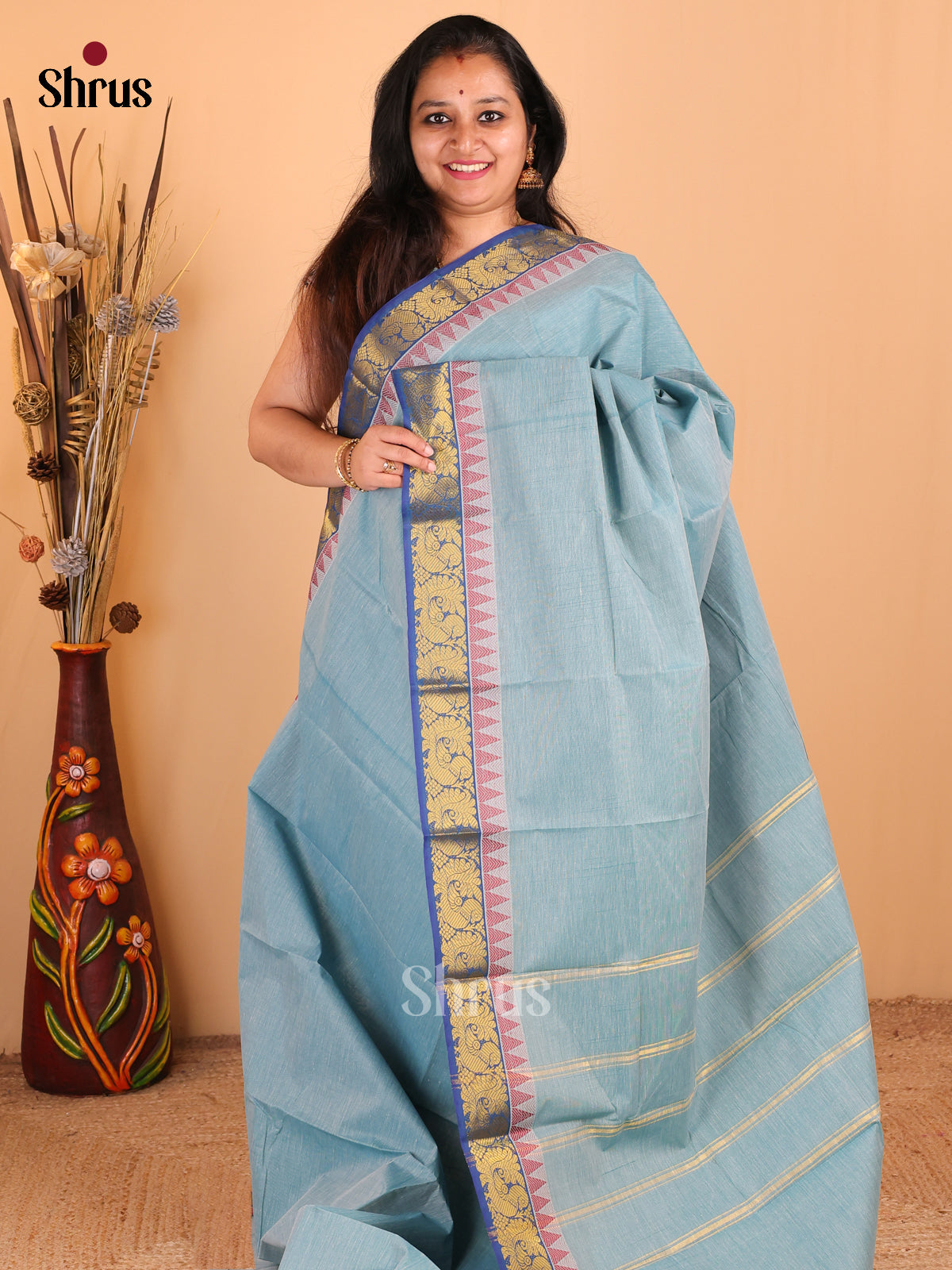 DDS09074 -South Cotton Saree - Shop on Shrus.com