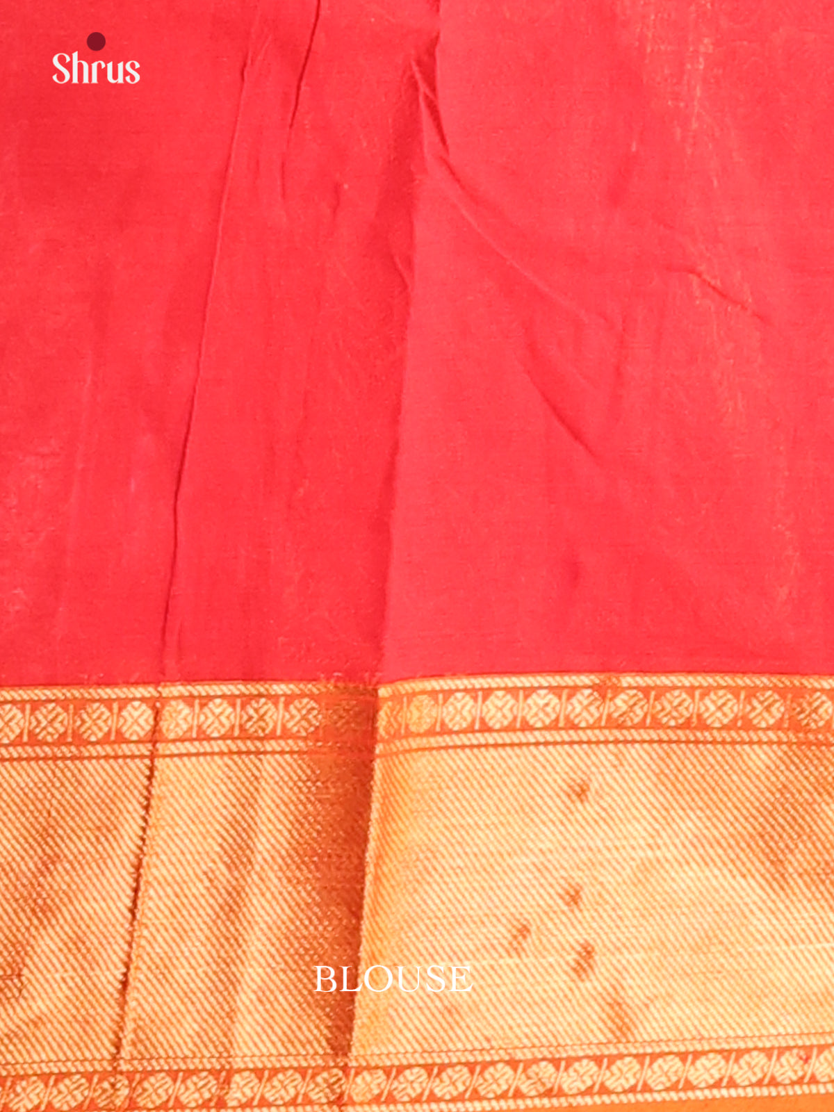 Red with Orange - Chettinad Cotton Saree - Shop on Shrus.com