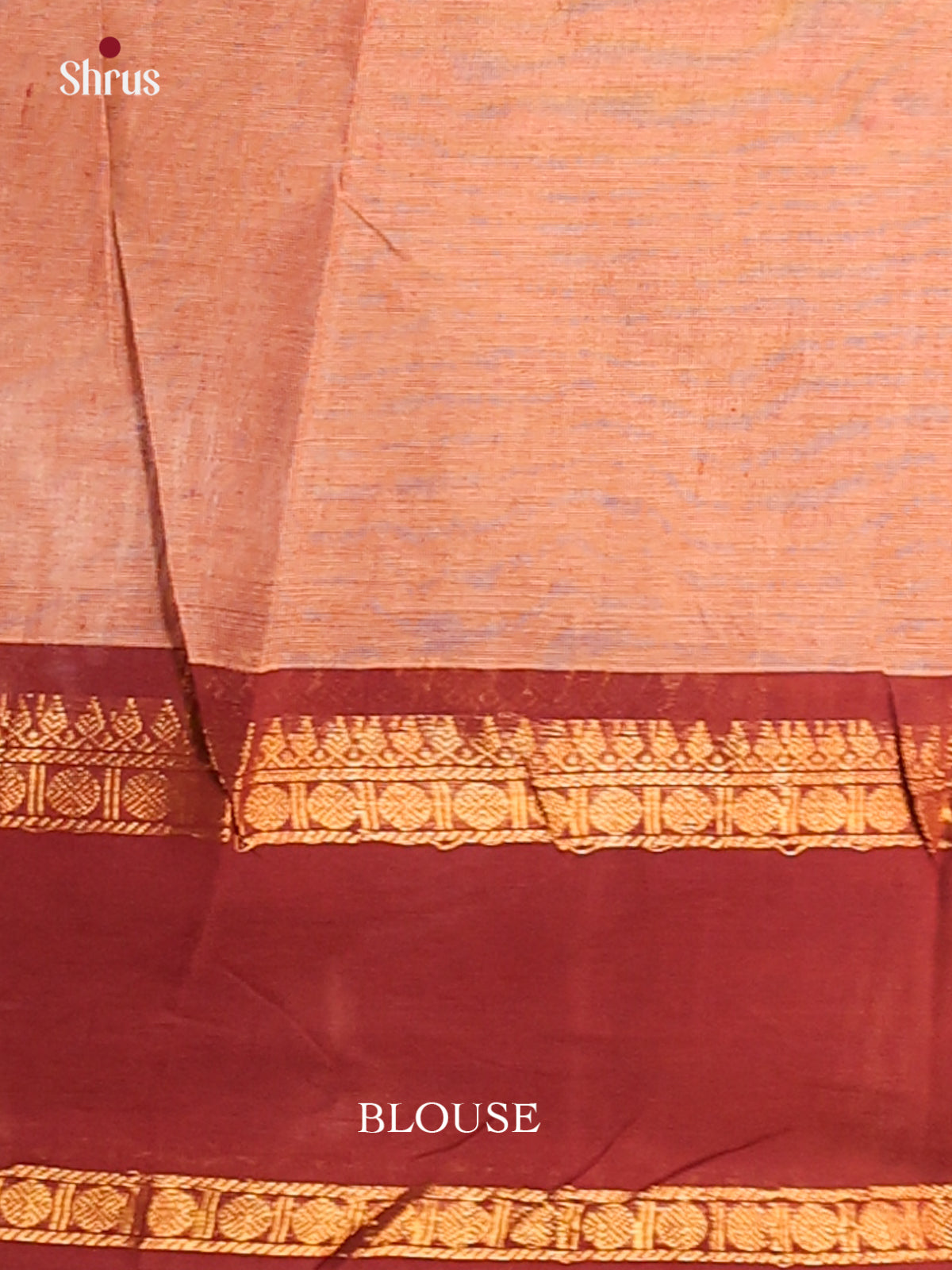 Brown with Maroon - Chettinad Cotton Saree - Shop on Shrus.com