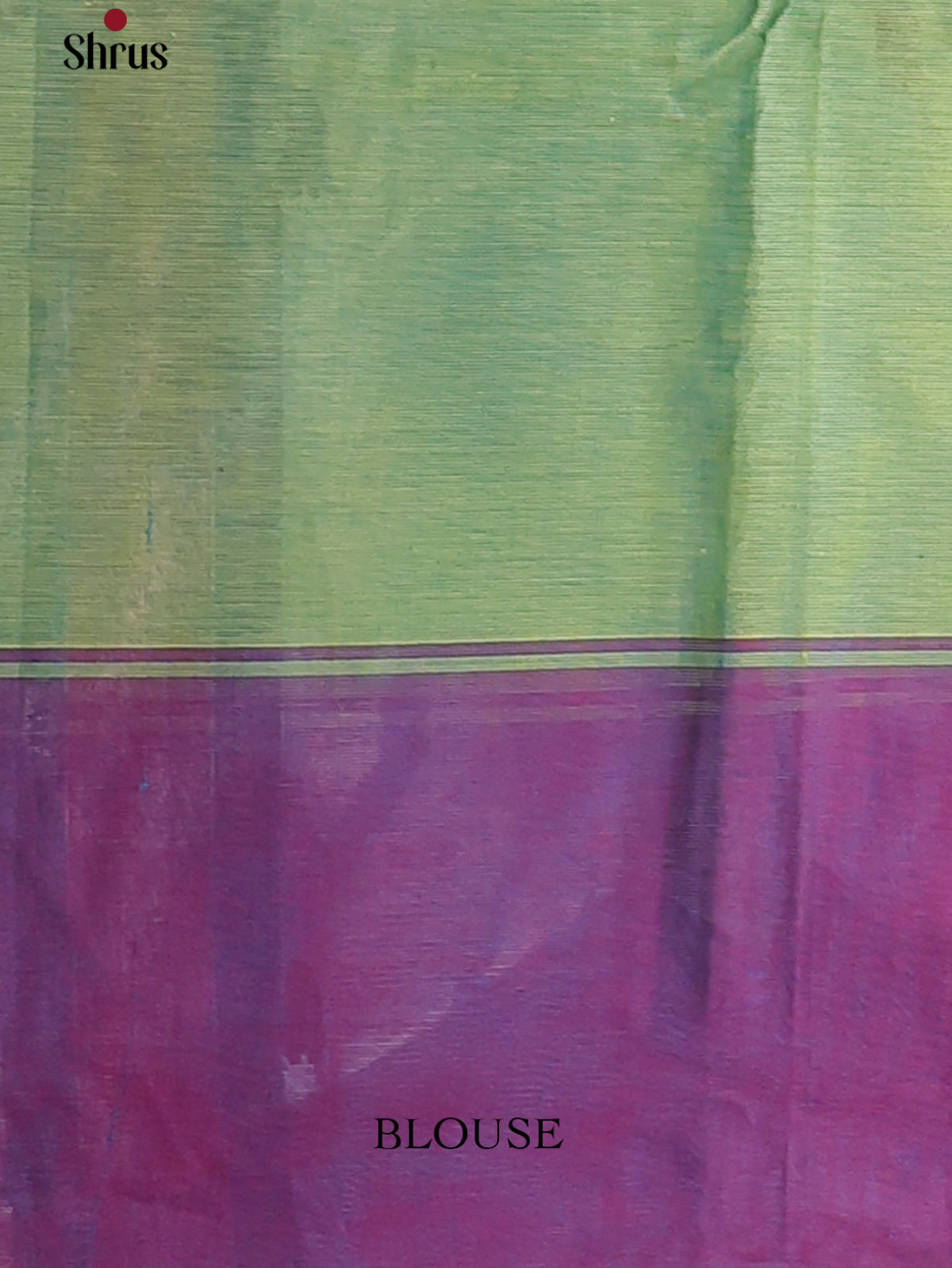Dual Tone Parrot Green with Blue & Purple Border - Chettinad Cotton Saree - DDS09400 - Shop on Shrus.com