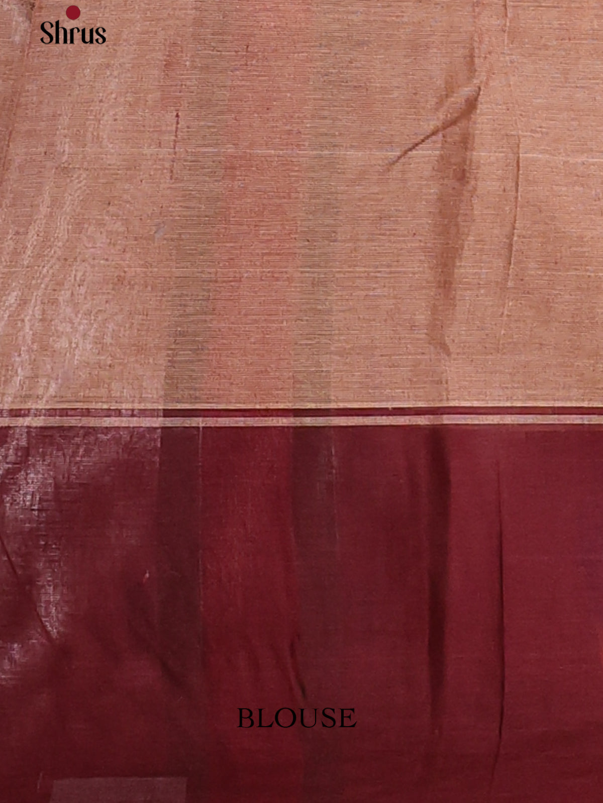 Dual Tone Light Brown with Maroon - Chettinad Cotton Saree - DDS09403 - Shop on Shrus.com