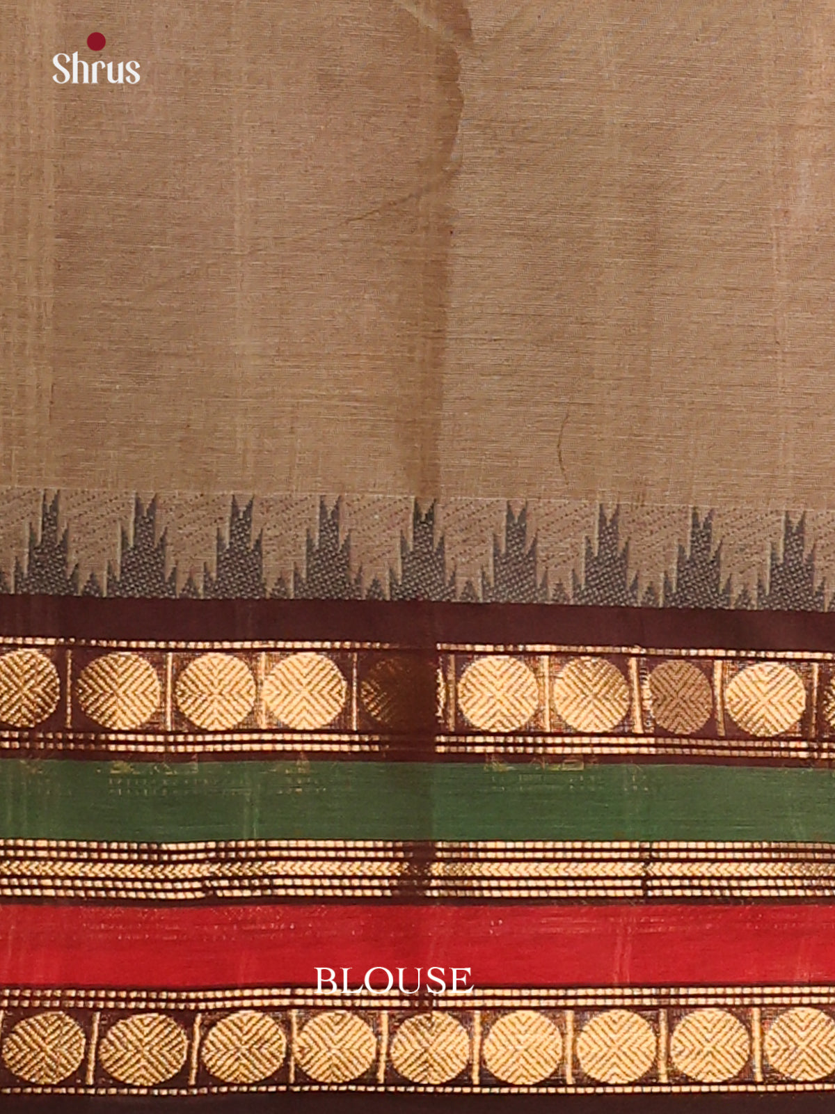 Grey with Maroon - Chettinad Cotton Saree - DDS10031 - Shop on Shrus.com