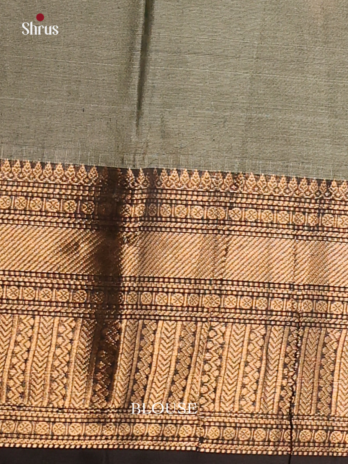 Army green with Black - Chettinad Cotton Saree - DDS10043 - Shop on Shrus.com