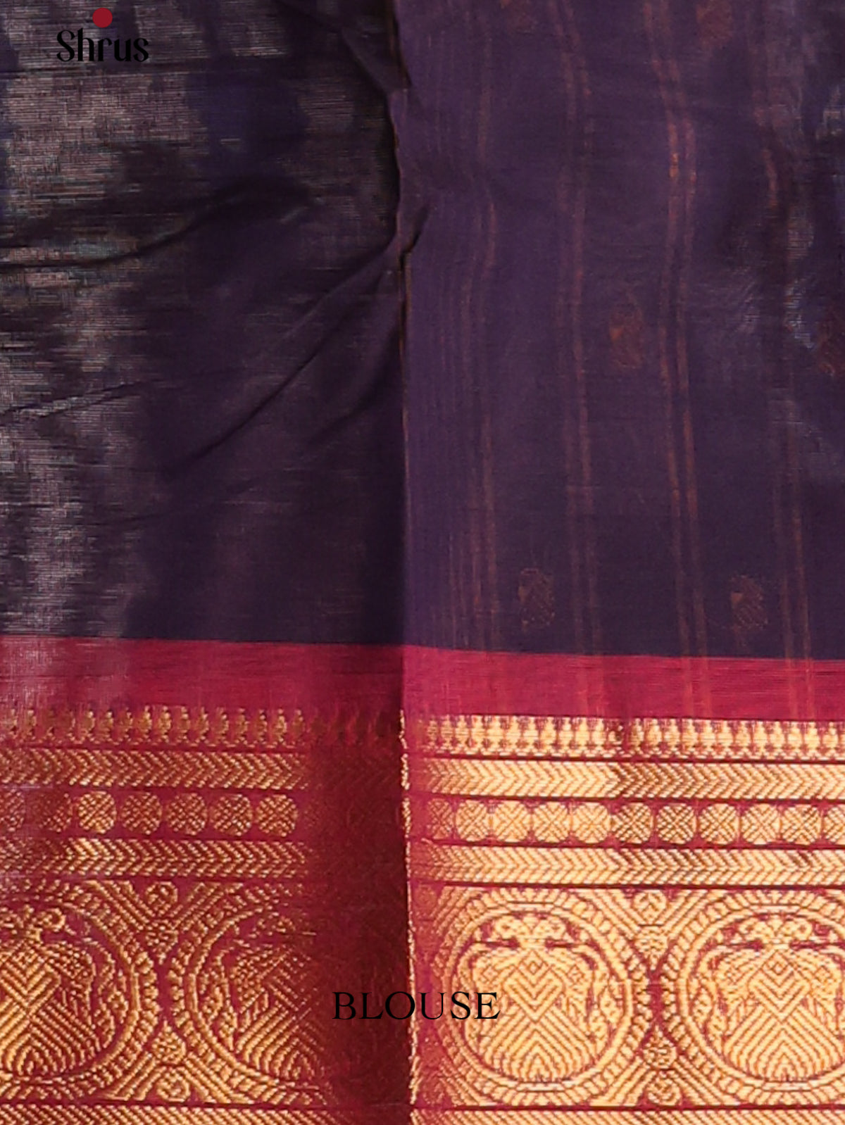 Navy Blue with pink - Chettinad Cotton Saree - DDS10057 - Shop on Shrus.com