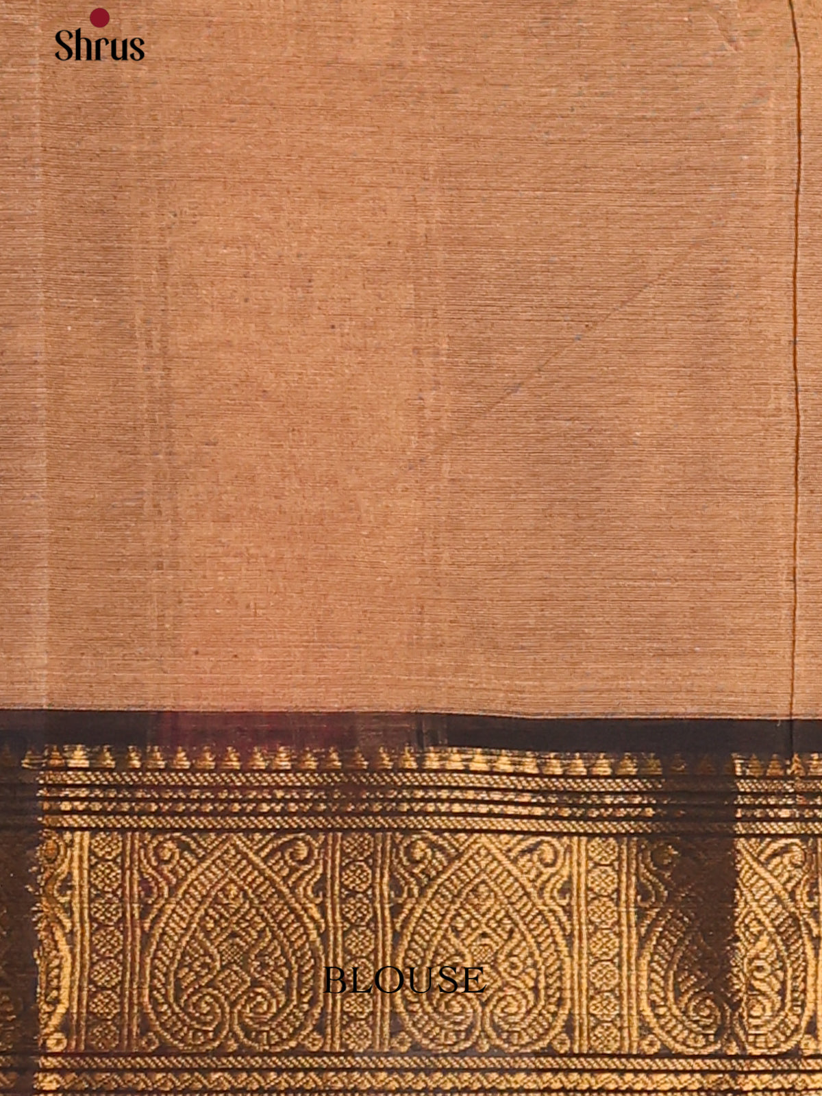 Brown with Black - DDS10076 - Chettinad Cotton Saree - Shop on Shrus.com