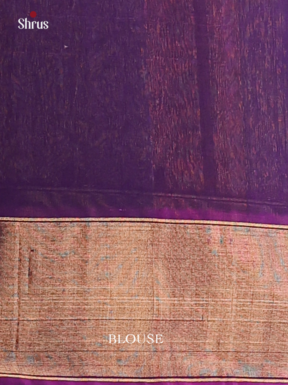 Pretty Multicolour Silk Cotton Saree With Zari Motifs & Purple Zari Woven Border & Pallu - Shop on Shrus.com