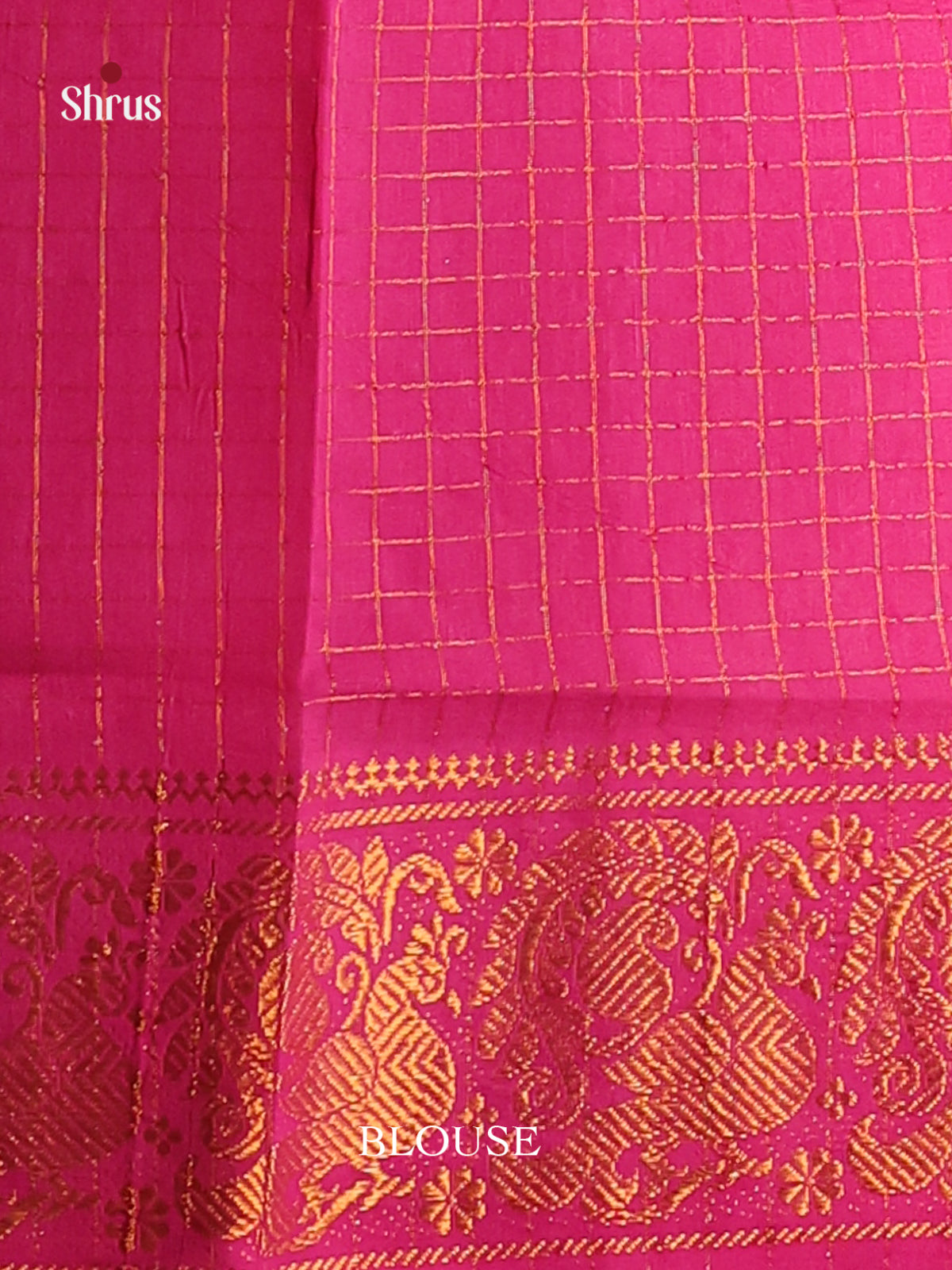 Cream with Pink - DDS11061 - Sungudi Cotton Saree - Shop on Shrus.com