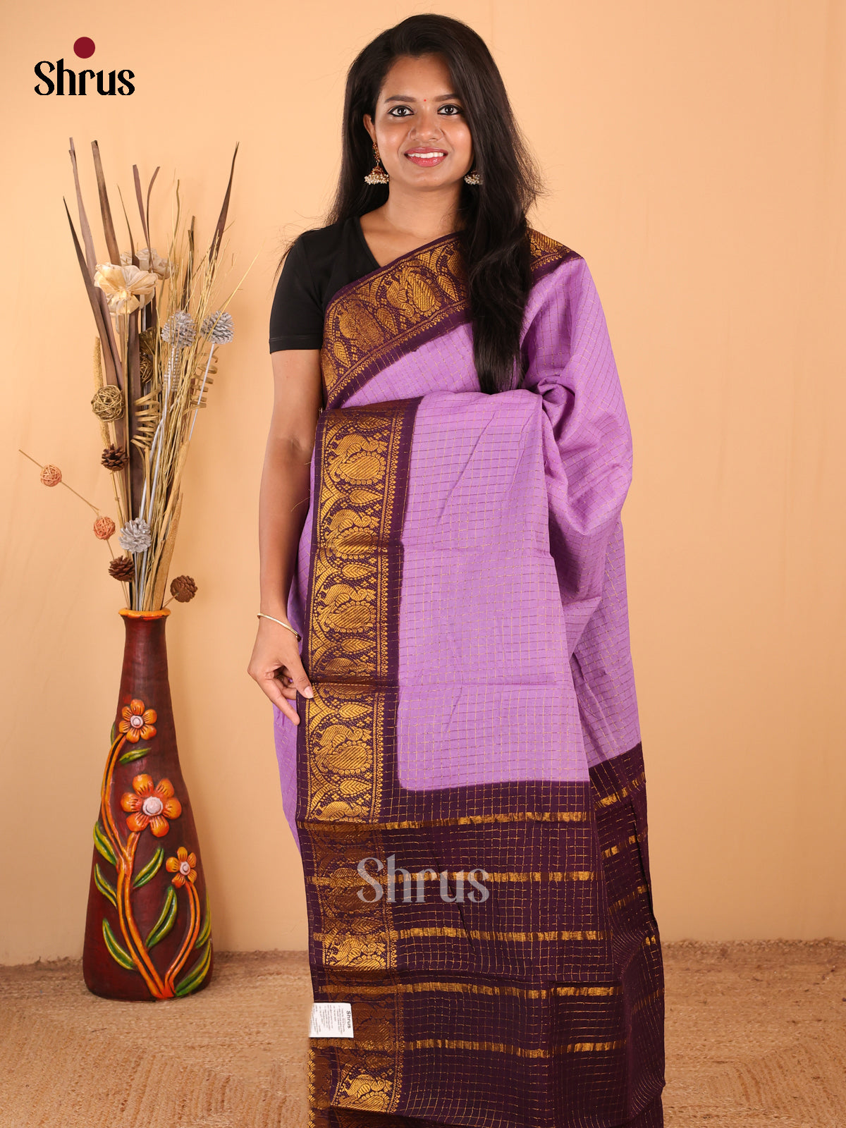 DDS11068 - Sungudi Cotton Saree - Shop on Shrus.com