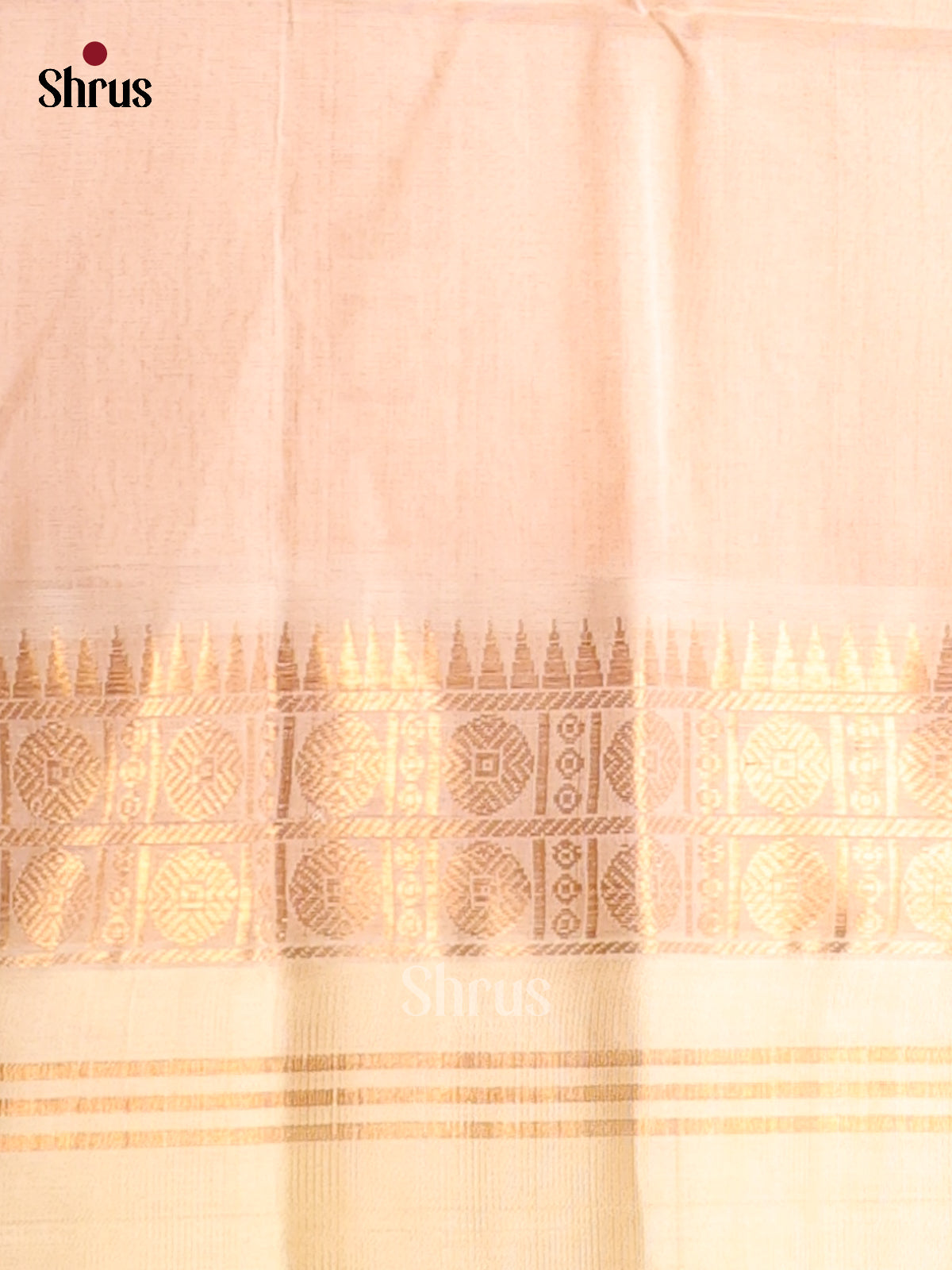 Yellow with Cream- DDS12129 - Silk Cotton Saree - Shop on Shrus.com