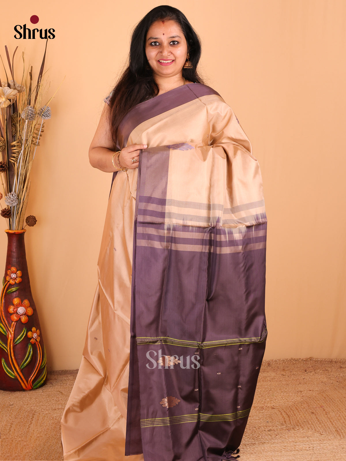 DDS12165 - Banana Pith Saree - Shop on Shrus.com