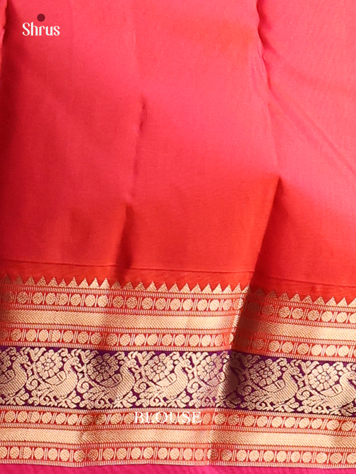 Parrot Green Kanchipuram Silk Saree with Pink Rettapet Border & Zari Brocade Pallu - Shop on Shrus.com