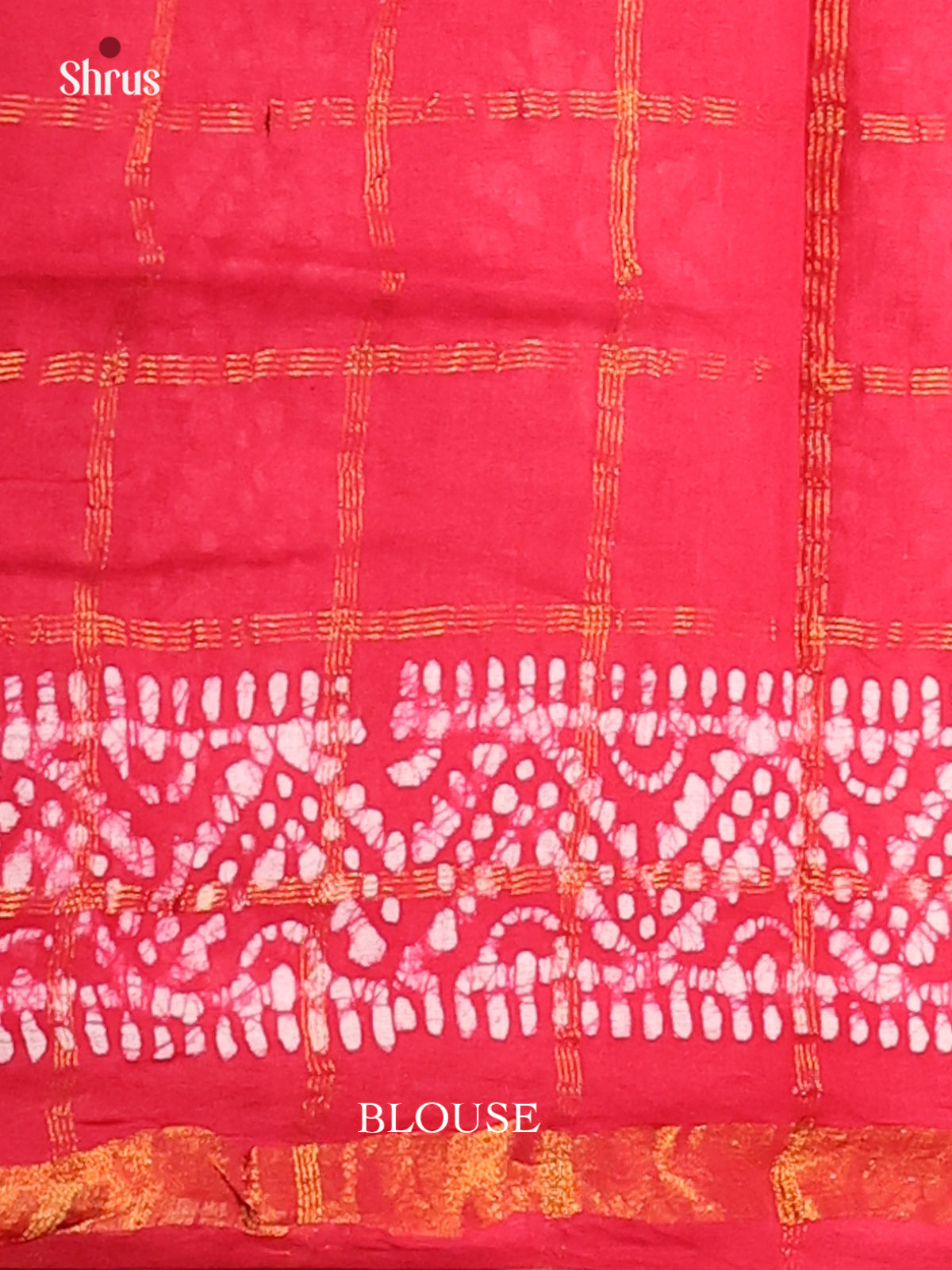 Grey with Red - DDS15243 - Sungudi Cotton Saree - Shop on Shrus.com